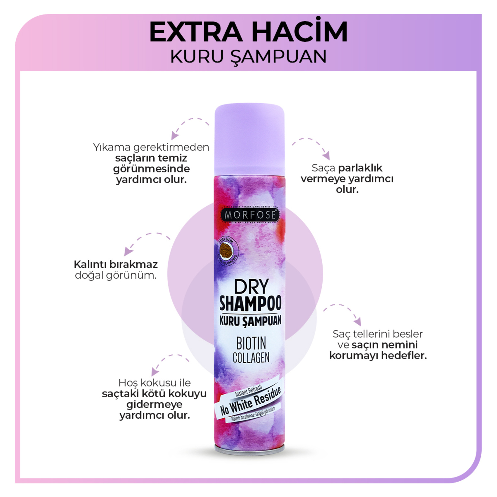 Morfose Ekstra Hacim Kuru Şampuan 200 ml - Görsel 3