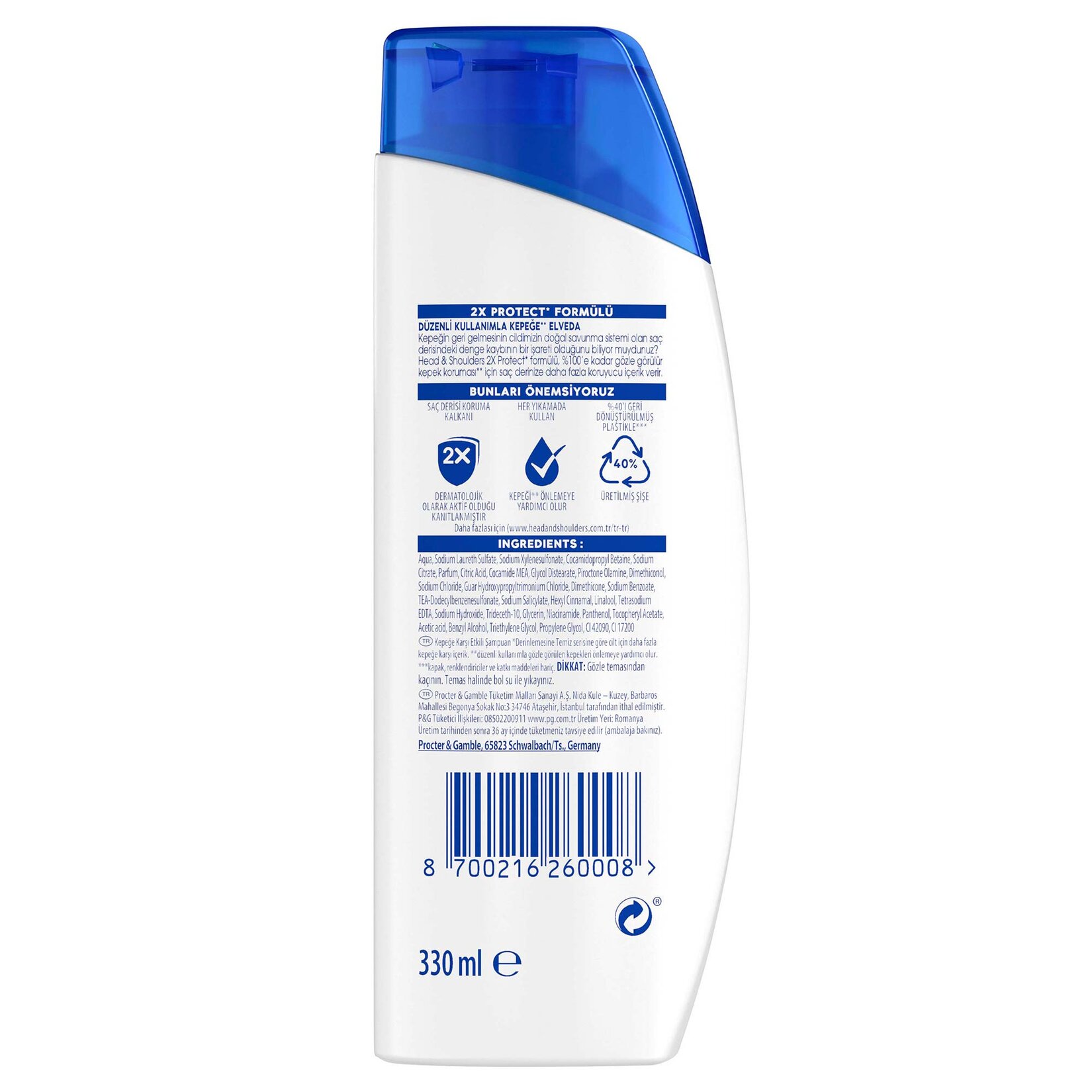 Head & Shoulders Şampuan Klasik Bakım 1in1 330 Ml - Görsel 10