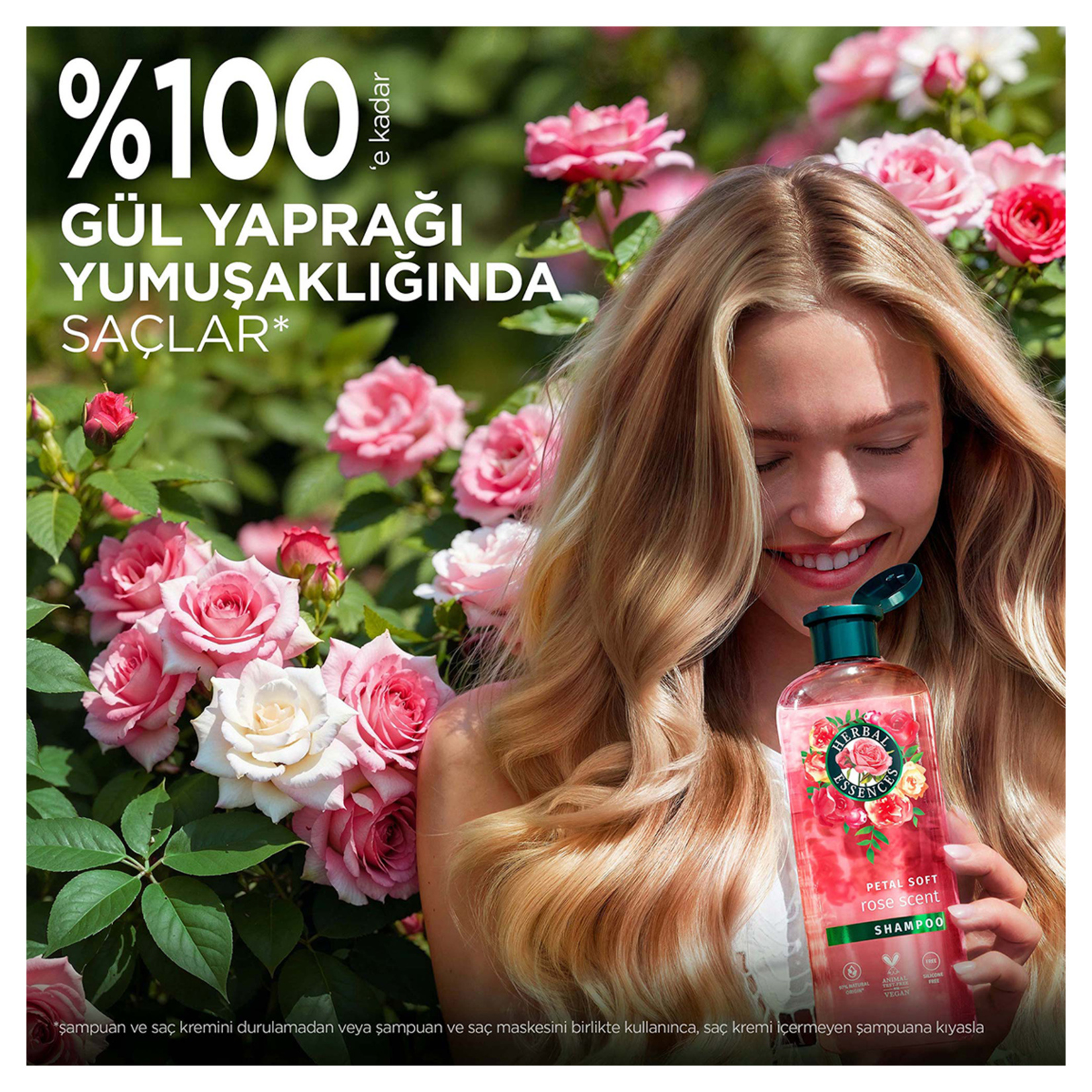 Herbal Essences Kadifemsi Yumuşaklık Gül Kokulu Şampuan 350 Ml - Görsel 4