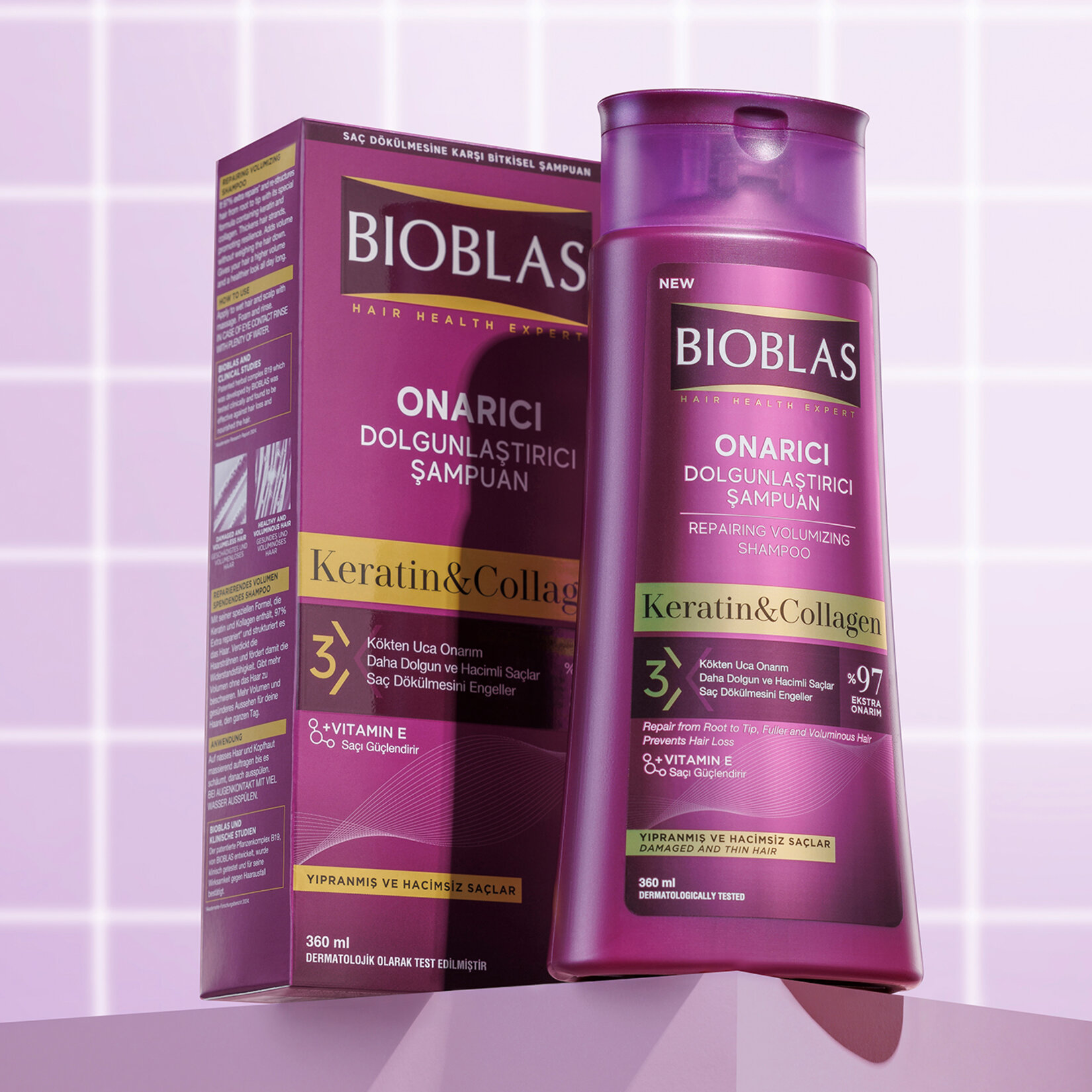 Bioblas Keratin & Kolajen Şampuan 360 Ml - Görsel 5