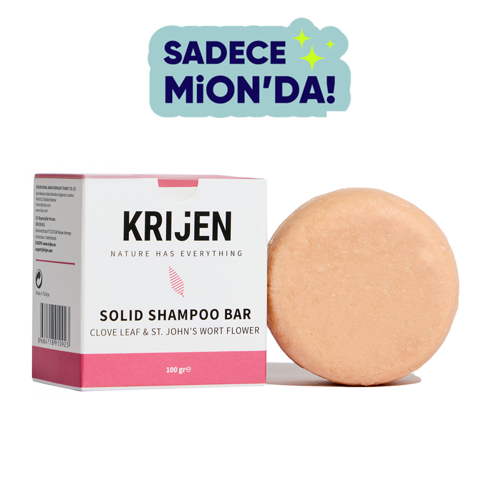 Krijen Karanfil & Kantaron Katı Şampuan 100 G - Görsel 1