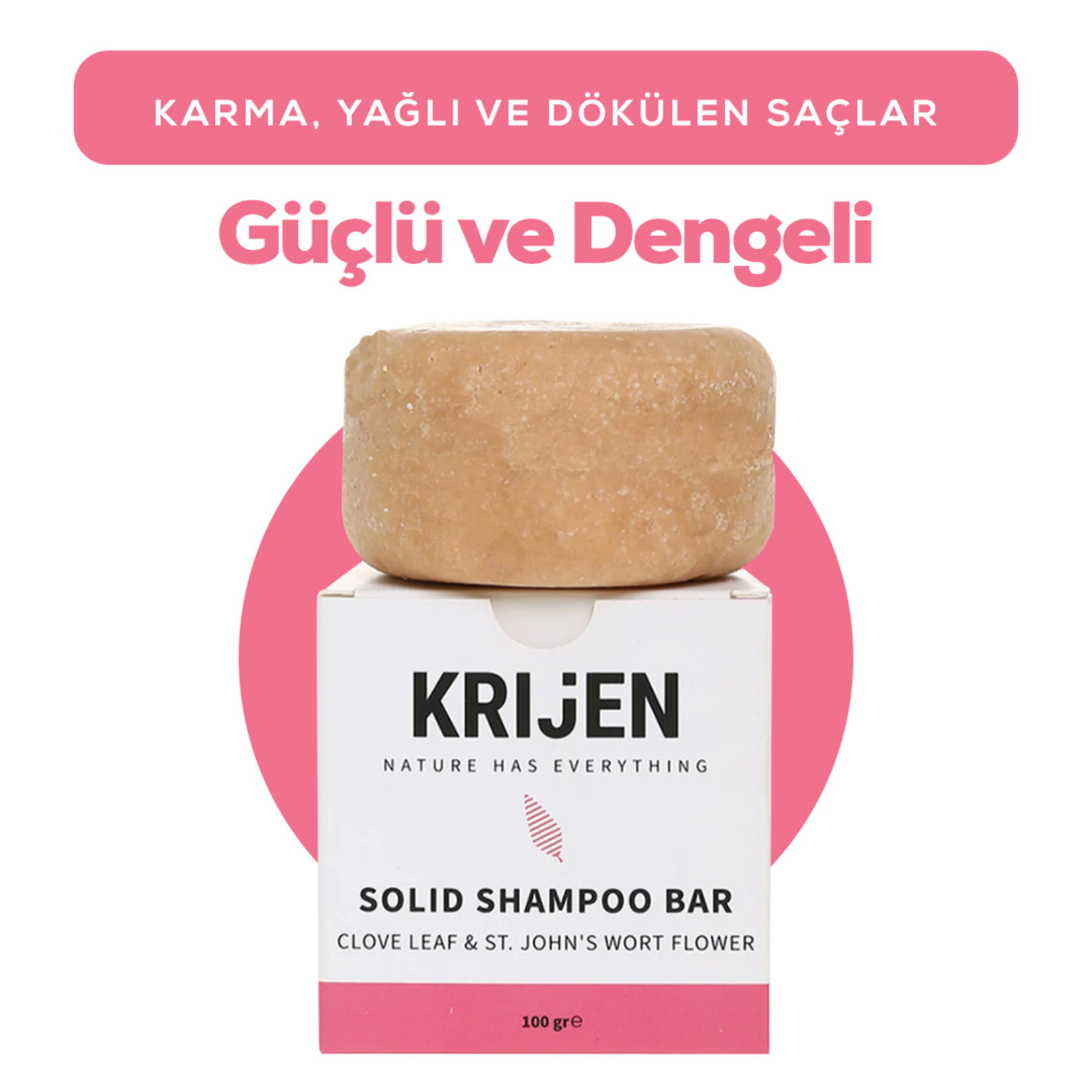 Krijen Karanfil & Kantaron Katı Şampuan 100 G - Görsel 6
