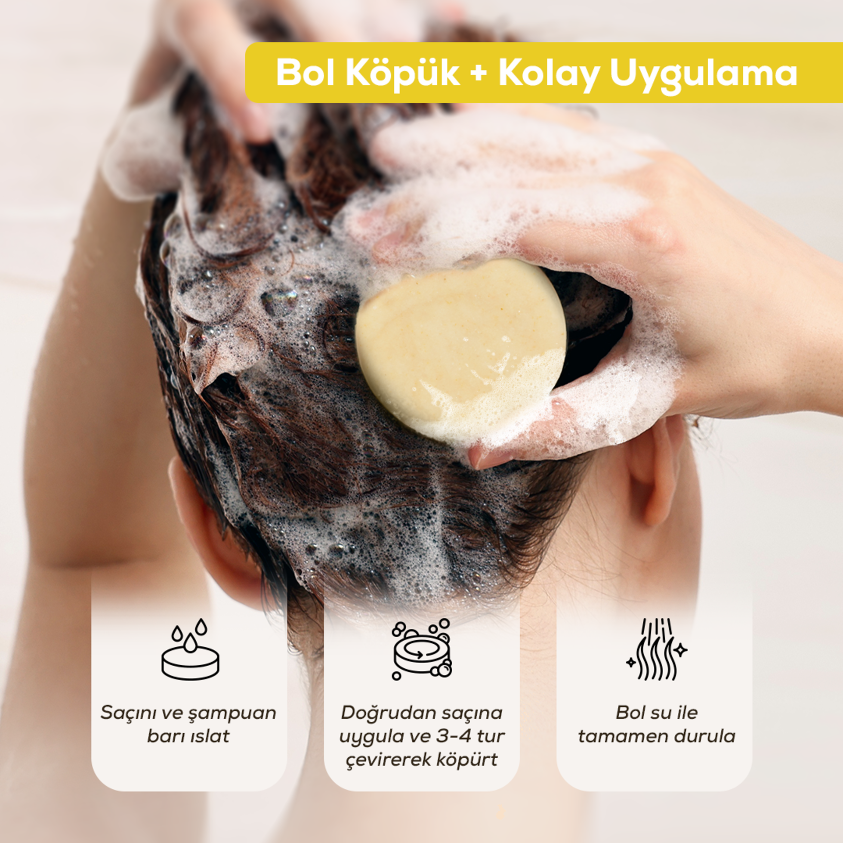 Krijen Hassas Cilt & Bebek Katı Şampuanı 100 G - Görsel 3
