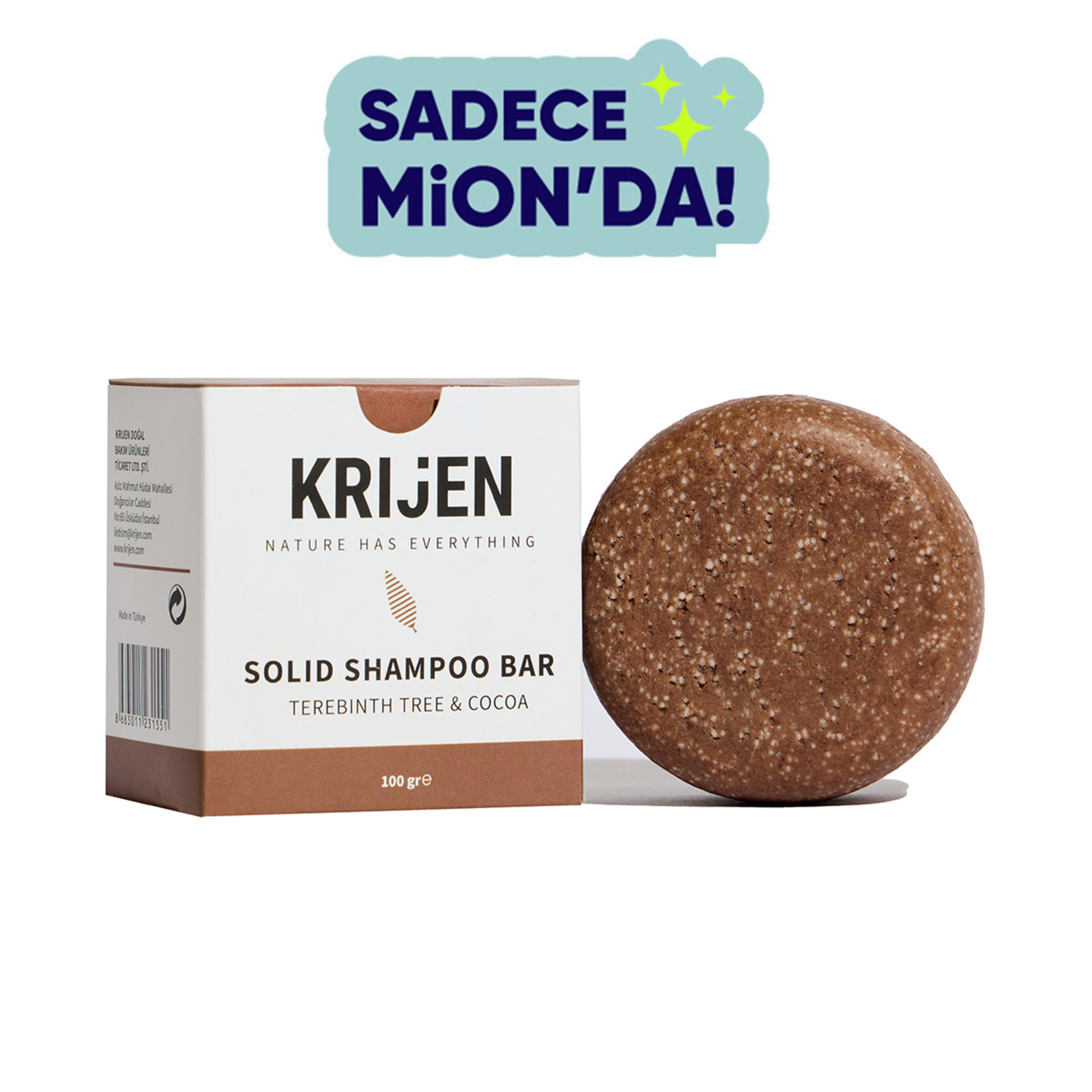 Krijen Bıttım & Kakao Katı Şampuan 100 G - Görsel 1