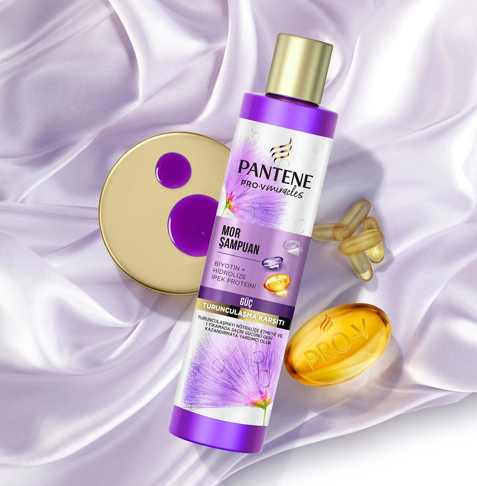 Pantene Pro-v İpeksi Parlaklık Mor Şampuan 225 Ml - Görsel 4