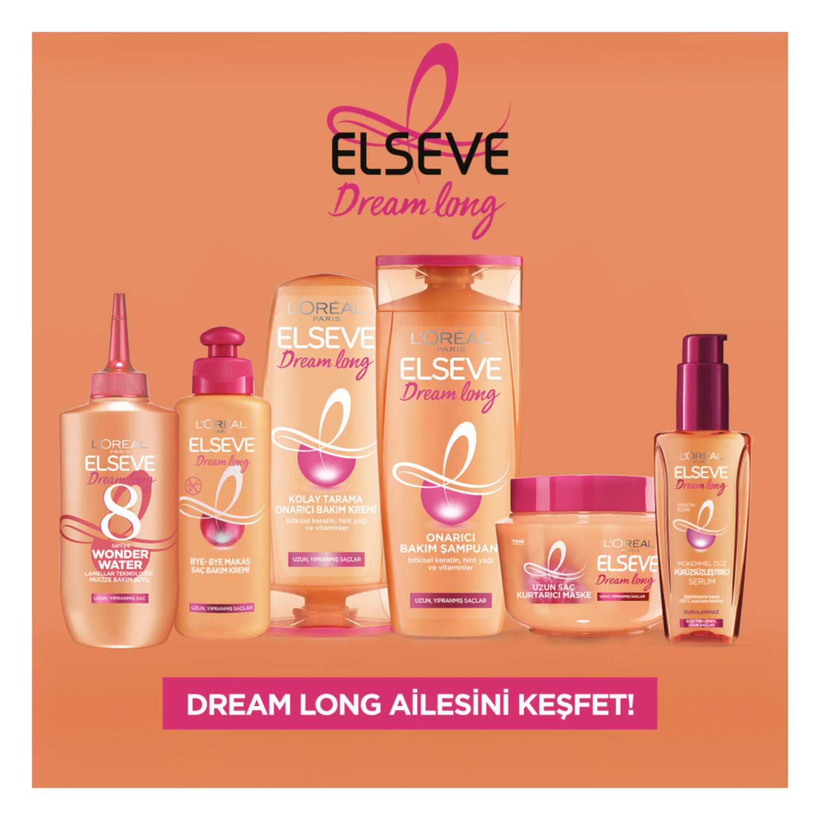L'Oréal Paris Elseve Dream Long Onarıcı Bakım Şampuanı 390 Ml - Görsel 4