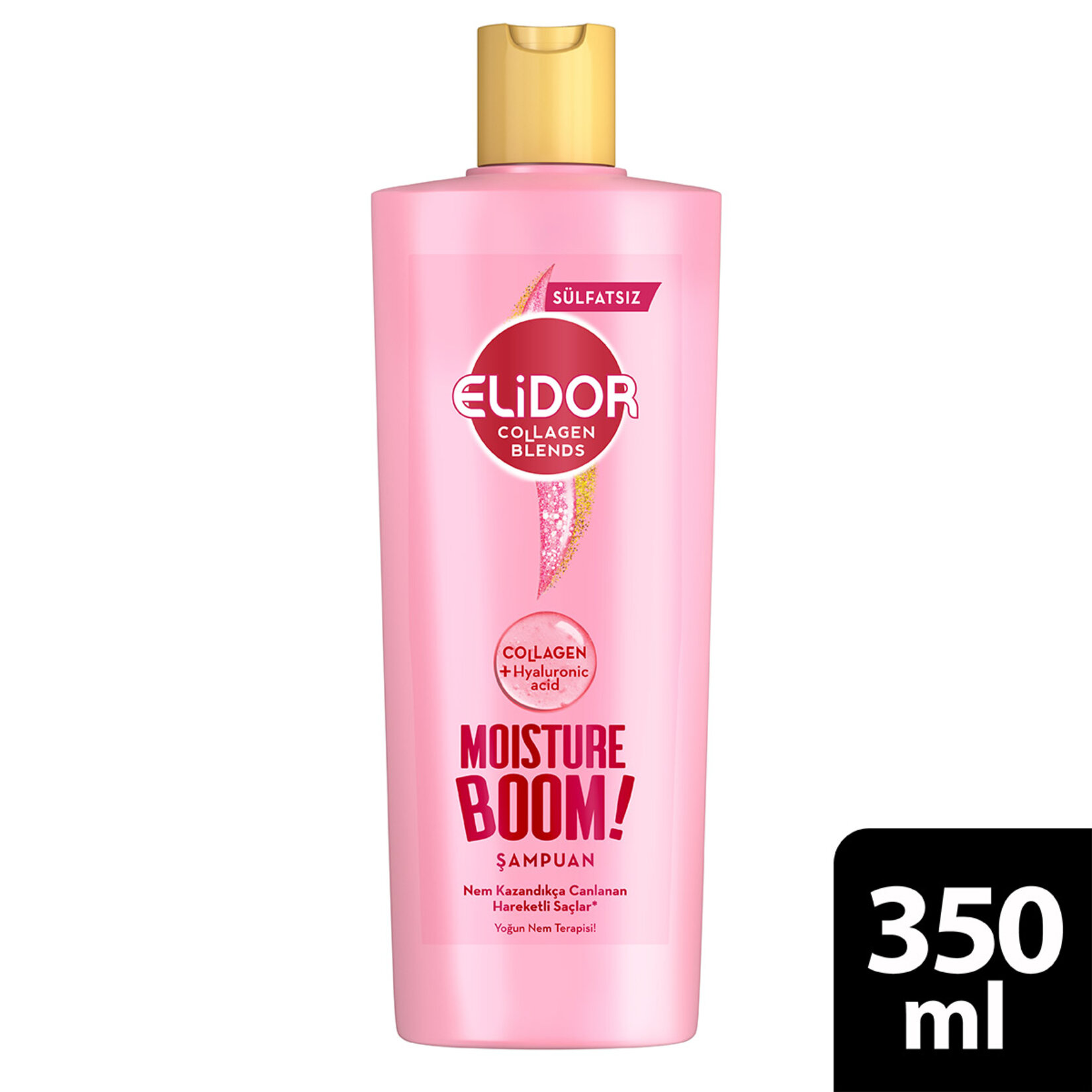 Elidor Sülfatsız Saç Bakım Şampuanı Moisture Boom 350 Ml - Görsel 2