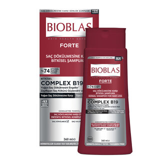Bioblas Forte Yoğun Saç Dökülmesine Karşı Etkili Şampuan 360 Ml