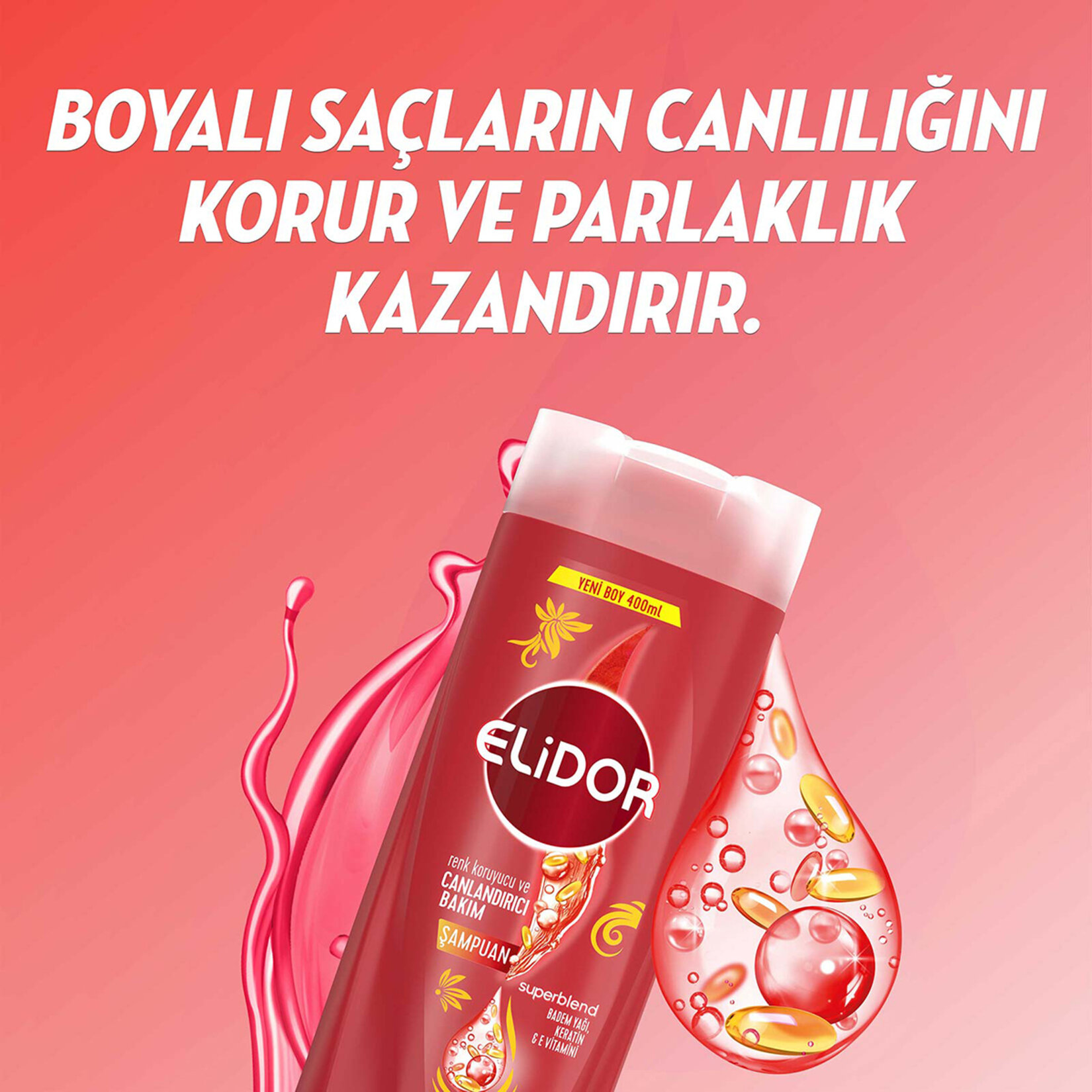Elidor Superblend Saç Bakım Şampuanı Renk Koruyucu 400 ml - Görsel 3