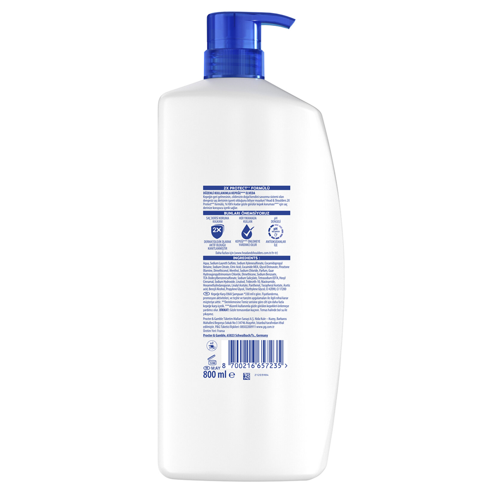 Head & Shoulders Mentol Şampuan 800 Ml - Görsel 2