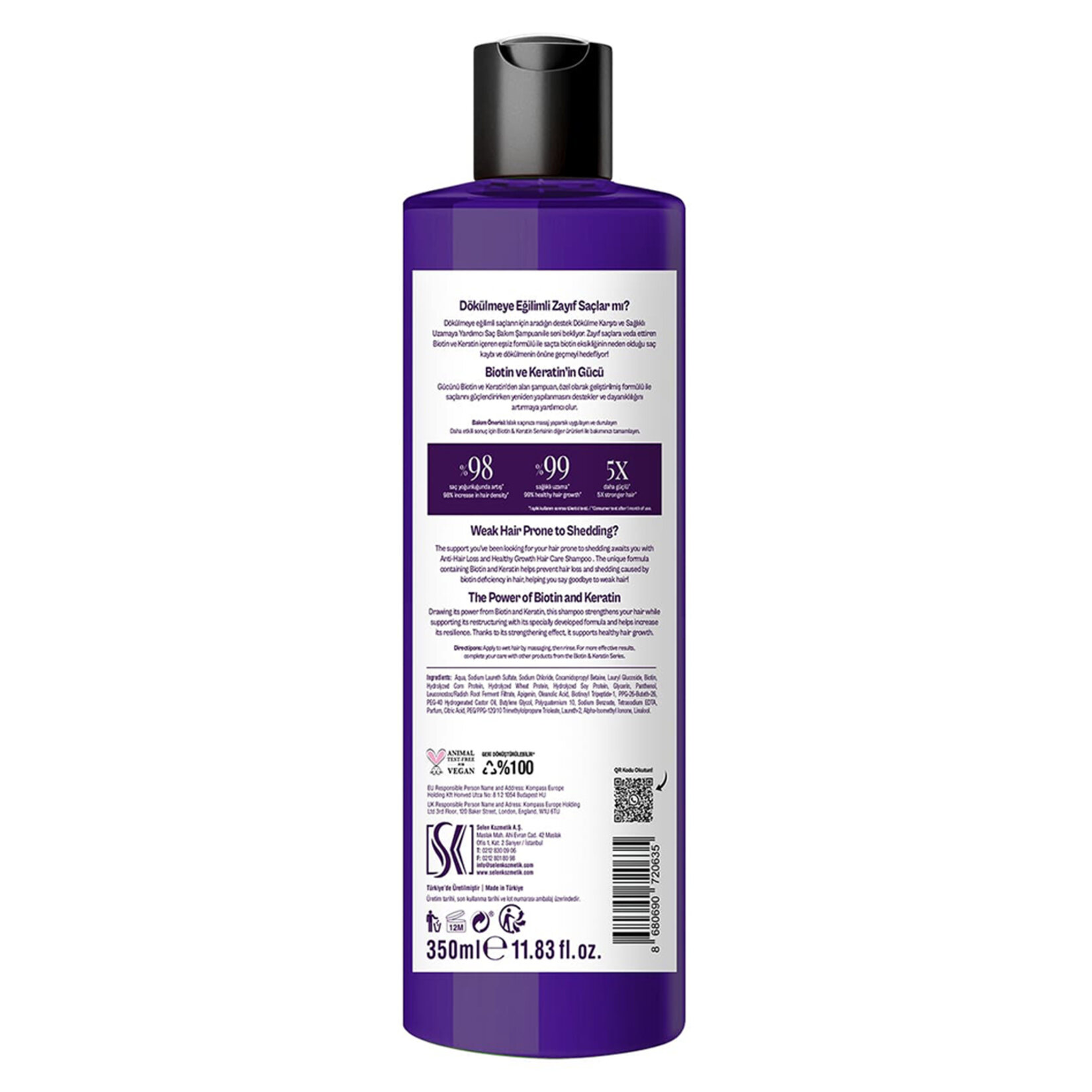 Urban Care Biotin & Keratin Şampuan 350 Ml - Görsel 2