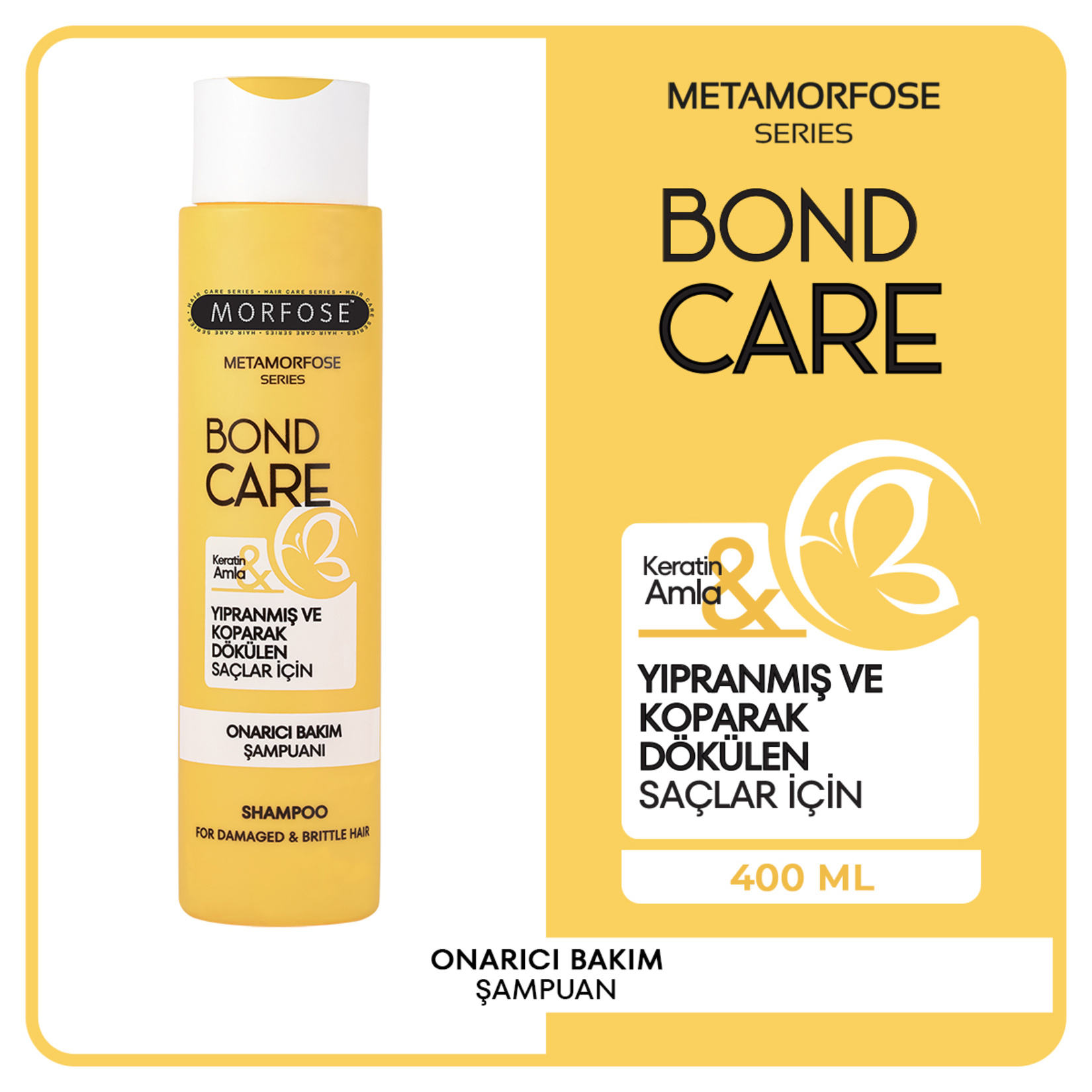 Morfose Metamorfose Onarıcı Bakım Şampuanı 400 Ml - Görsel 2