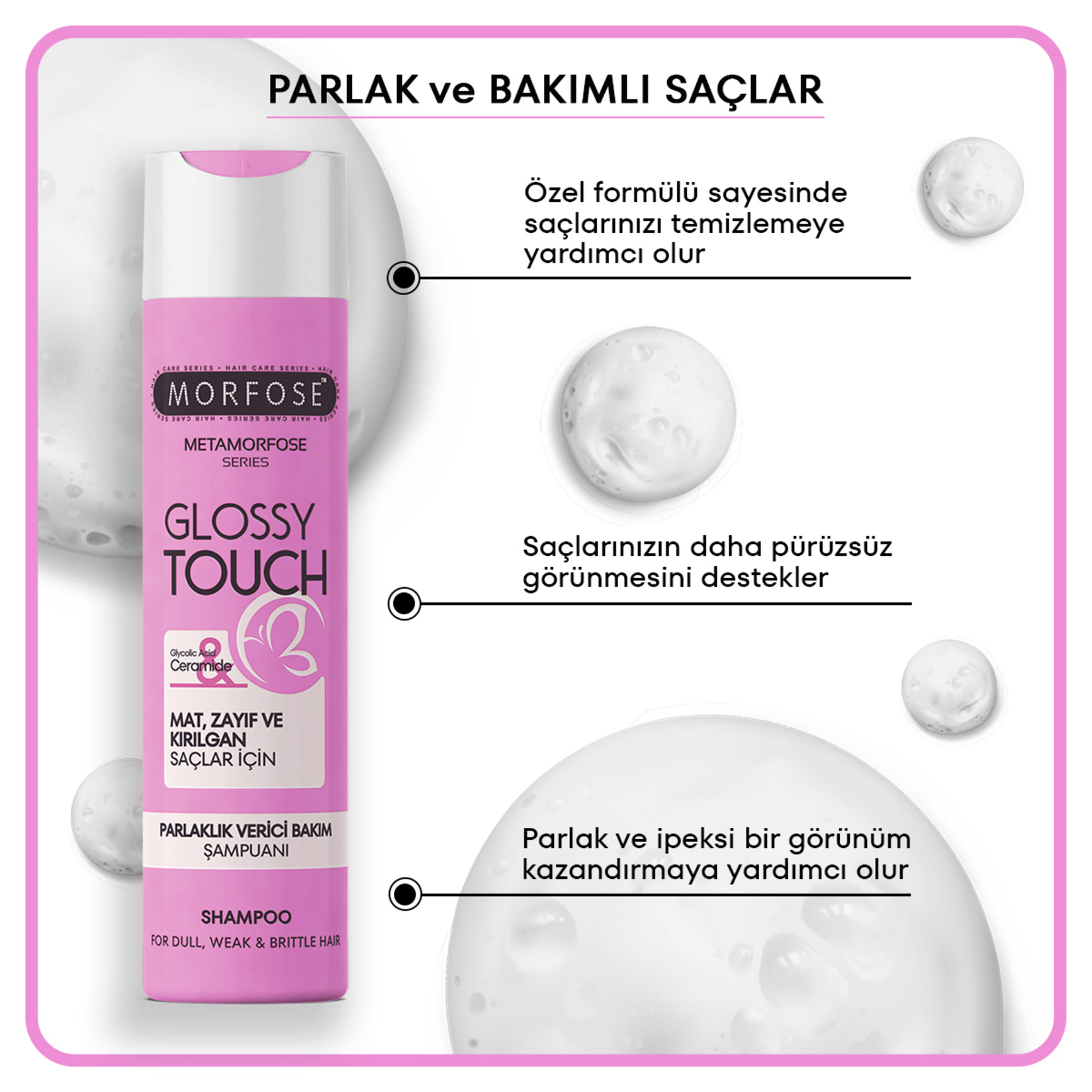 Morfose Metamorfose Parlaklık Verici Şampuan 400 Ml - Görsel 3