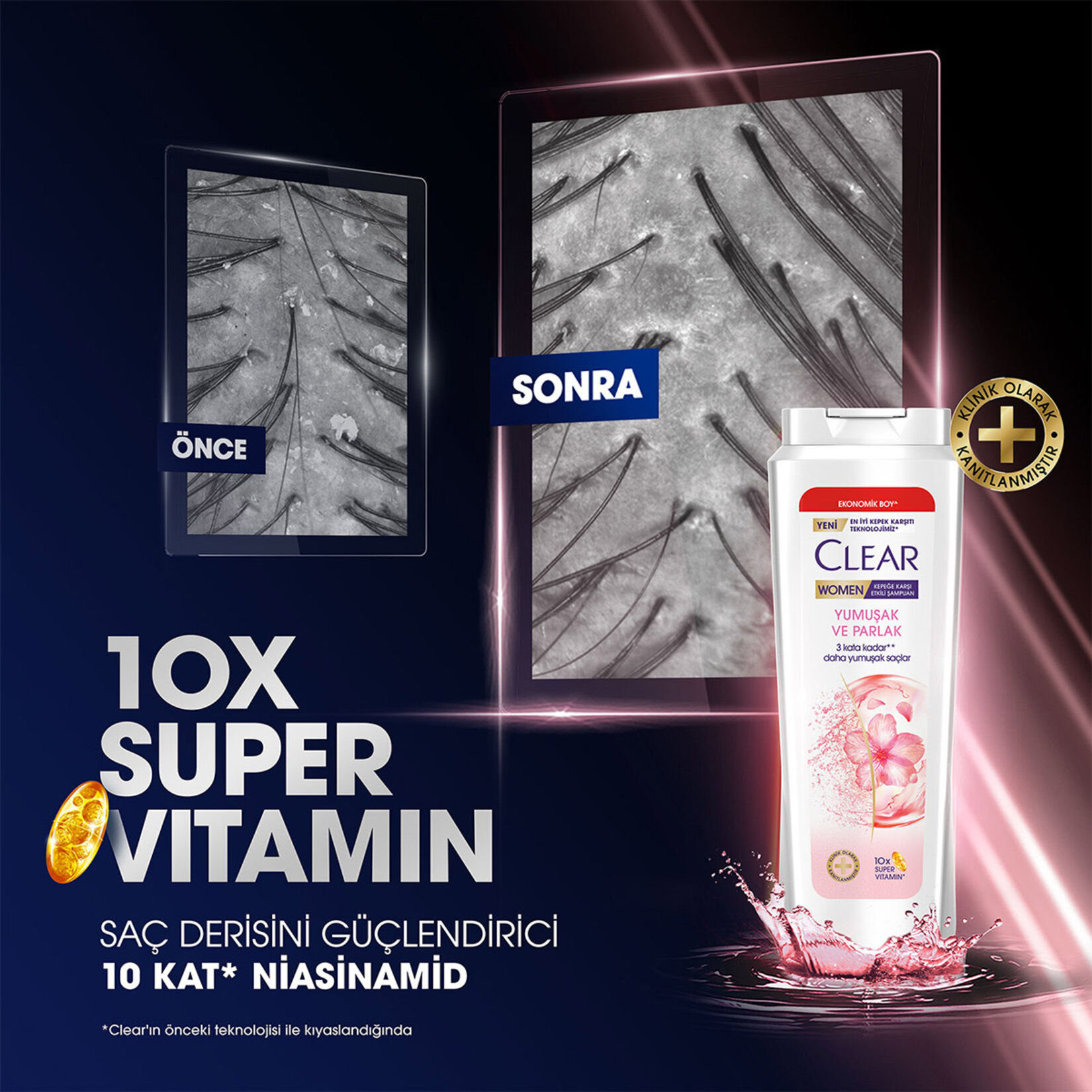 Clear Besleyici Şampuan Yumuşak ve Parlak Saçlar 600 ML - Görsel 4