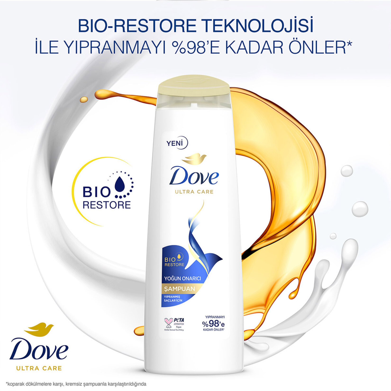 Dove Şampuan Yıpranmış Saçlar İçin Yoğun Onarıcı 600 ML - Görsel 4