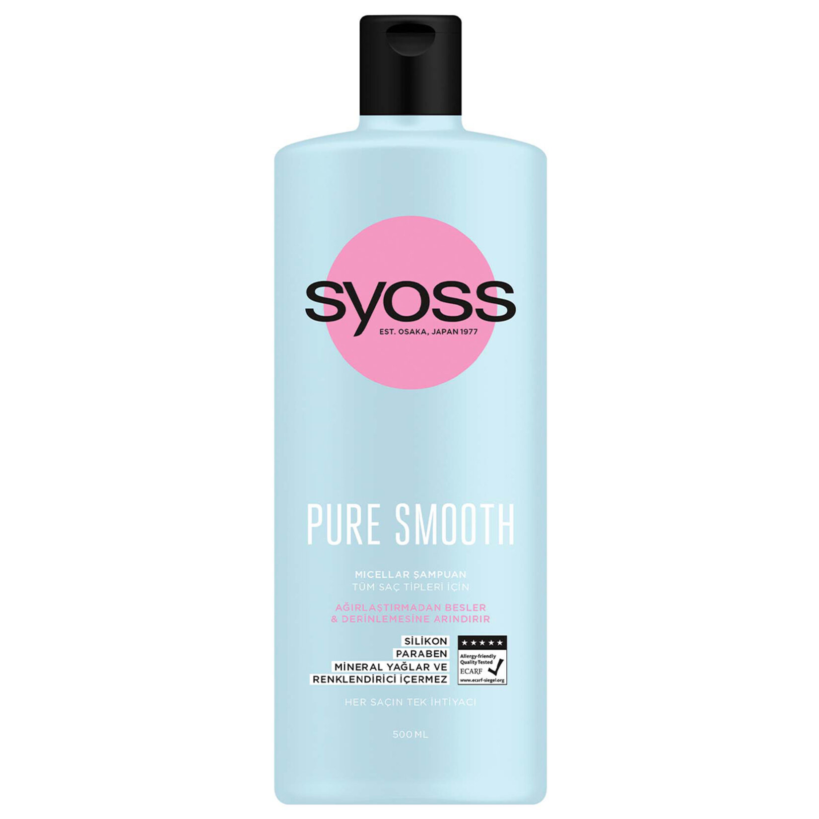 Syoss Pure Smooth Micellar Şampuan 500 Ml - Görsel 1