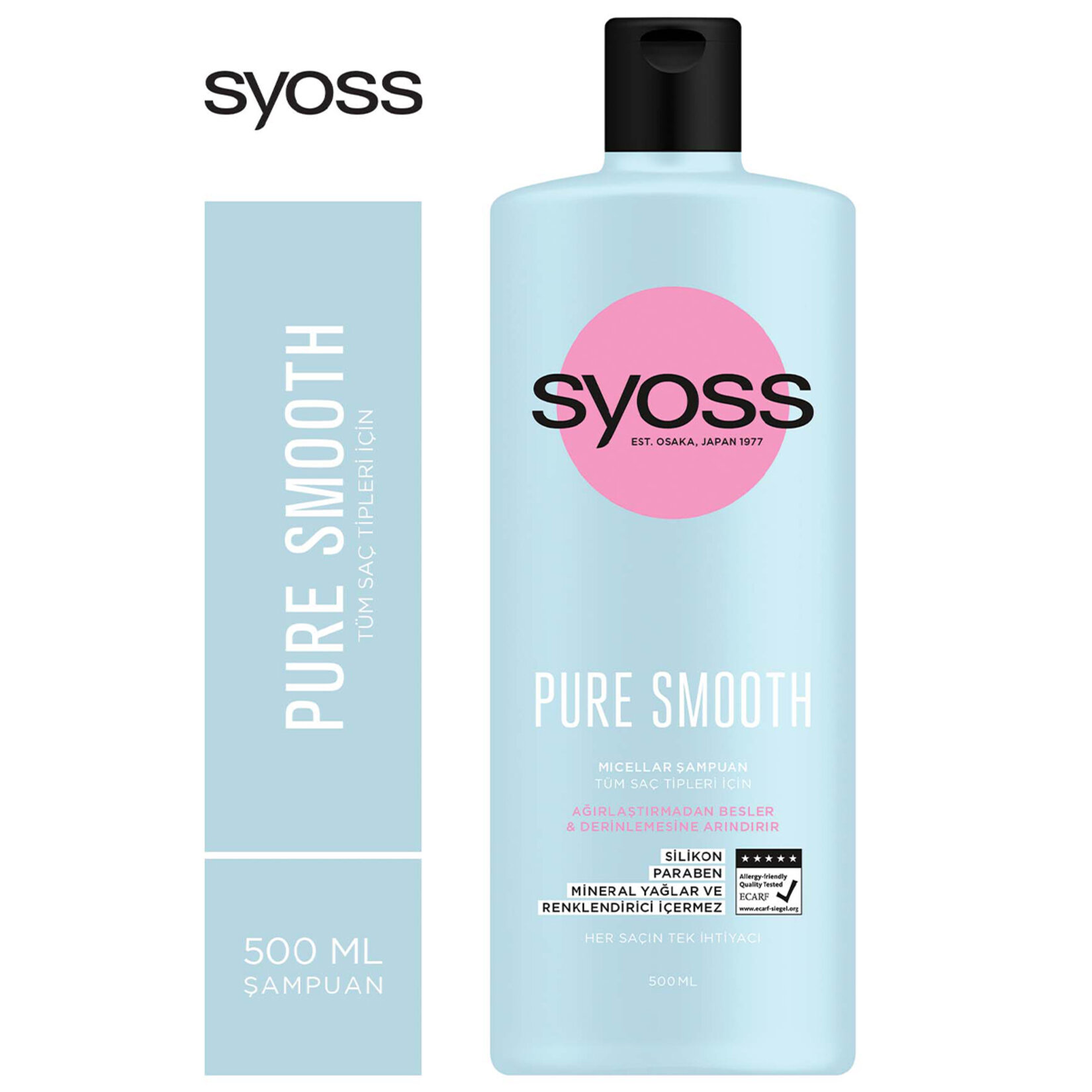 Syoss Pure Smooth Micellar Şampuan 500 Ml - Görsel 2
