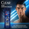Clear Men 3 in 1 Şampuan & Duş Jeli Arındırıcı Kömür Saç Yüz Vücut İçin 350 ml - Görsel 3