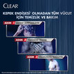Clear Men 3 in 1 Şampuan & Duş Jeli Arındırıcı Kömür Saç Yüz Vücut İçin 350 ml - Görsel 5