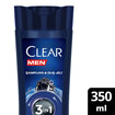 Clear Men 3 in 1 Şampuan & Duş Jeli Arındırıcı Kömür Saç Yüz Vücut İçin 350 ml - Görsel 2