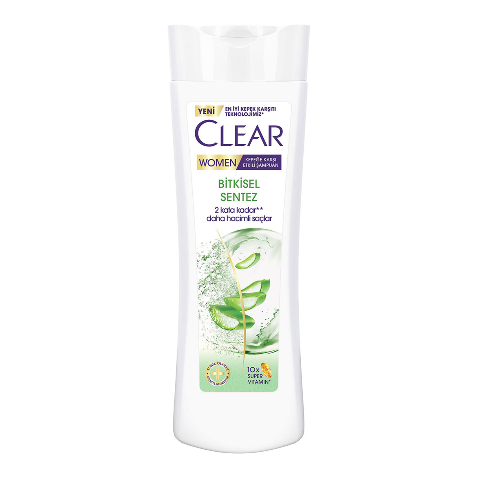 Clear Women Kepeğe Karşı Etkili Şampuan Bitkisel Sentez Aloe Vera & Çay Ağacı Yağı 350 ml - Görsel 1