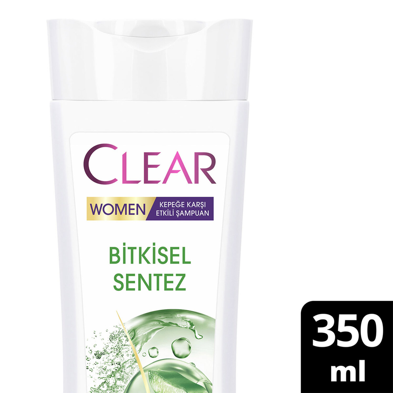 Clear Women Kepeğe Karşı Etkili Şampuan Bitkisel Sentez Aloe Vera & Çay Ağacı Yağı 350 ml - Görsel 2