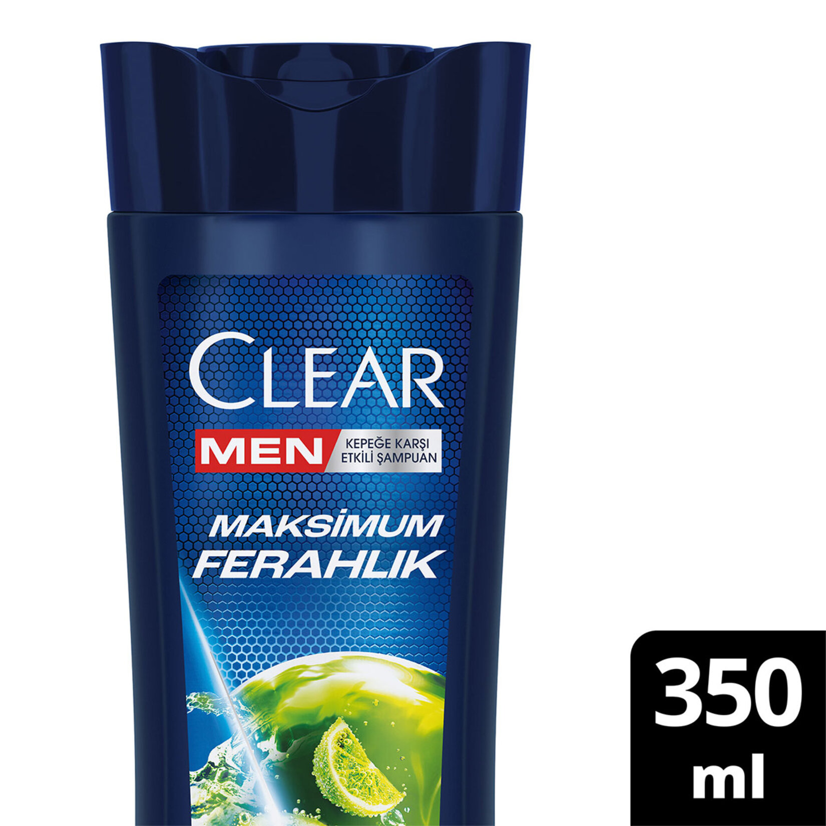 Clear Men Kepeğe Karşı Etkili Şampuan Maksimum Ferahlık Yağlı Saç Derisi İçin Limon Özlü 350 ml - Görsel 2