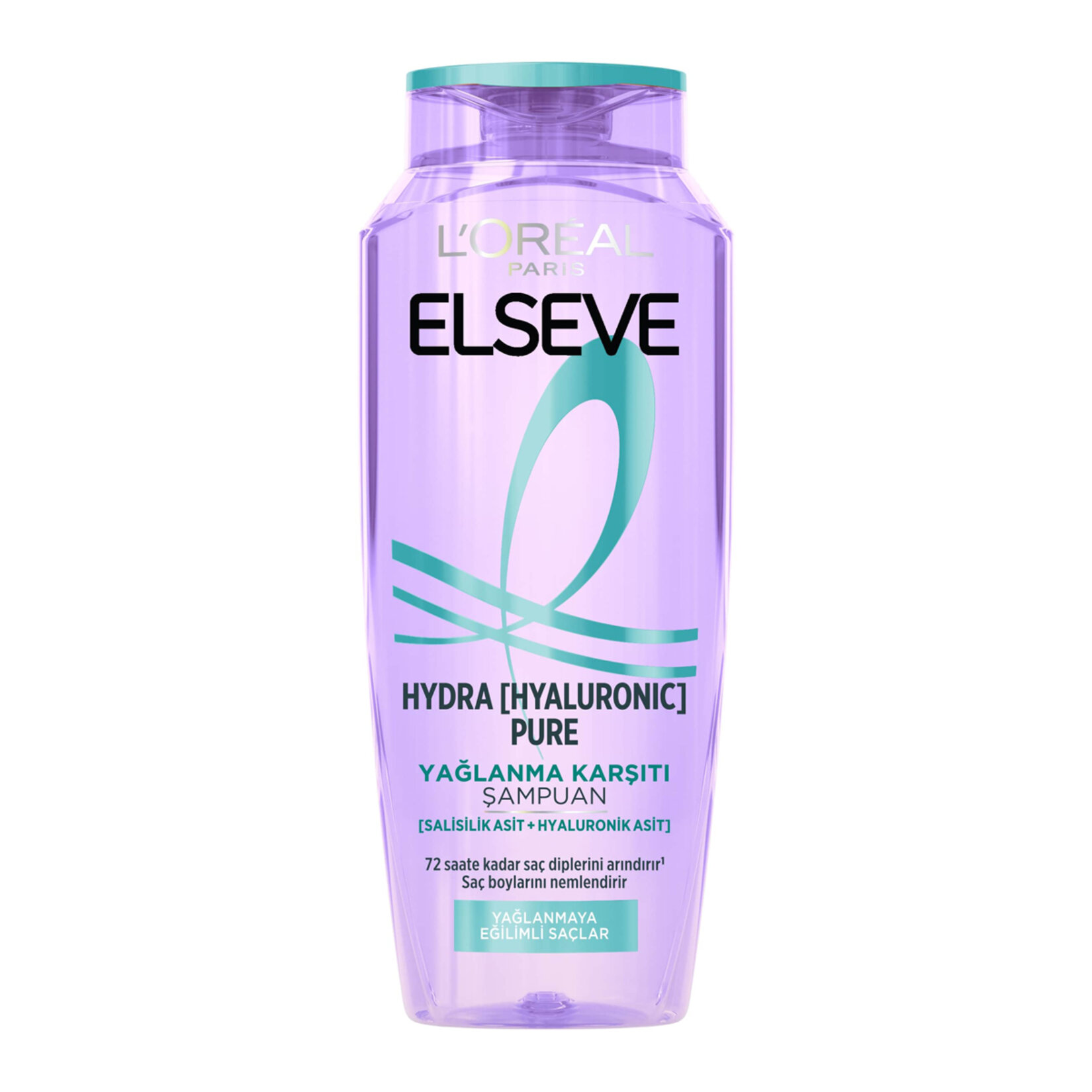 L'Oréal Paris Elseve Hydra [Hyaluronic] Pure Salisilik Asit İçeren Yağlanma Karşıtı Arındırıcı Şampuan 300 Ml - Görsel 1
