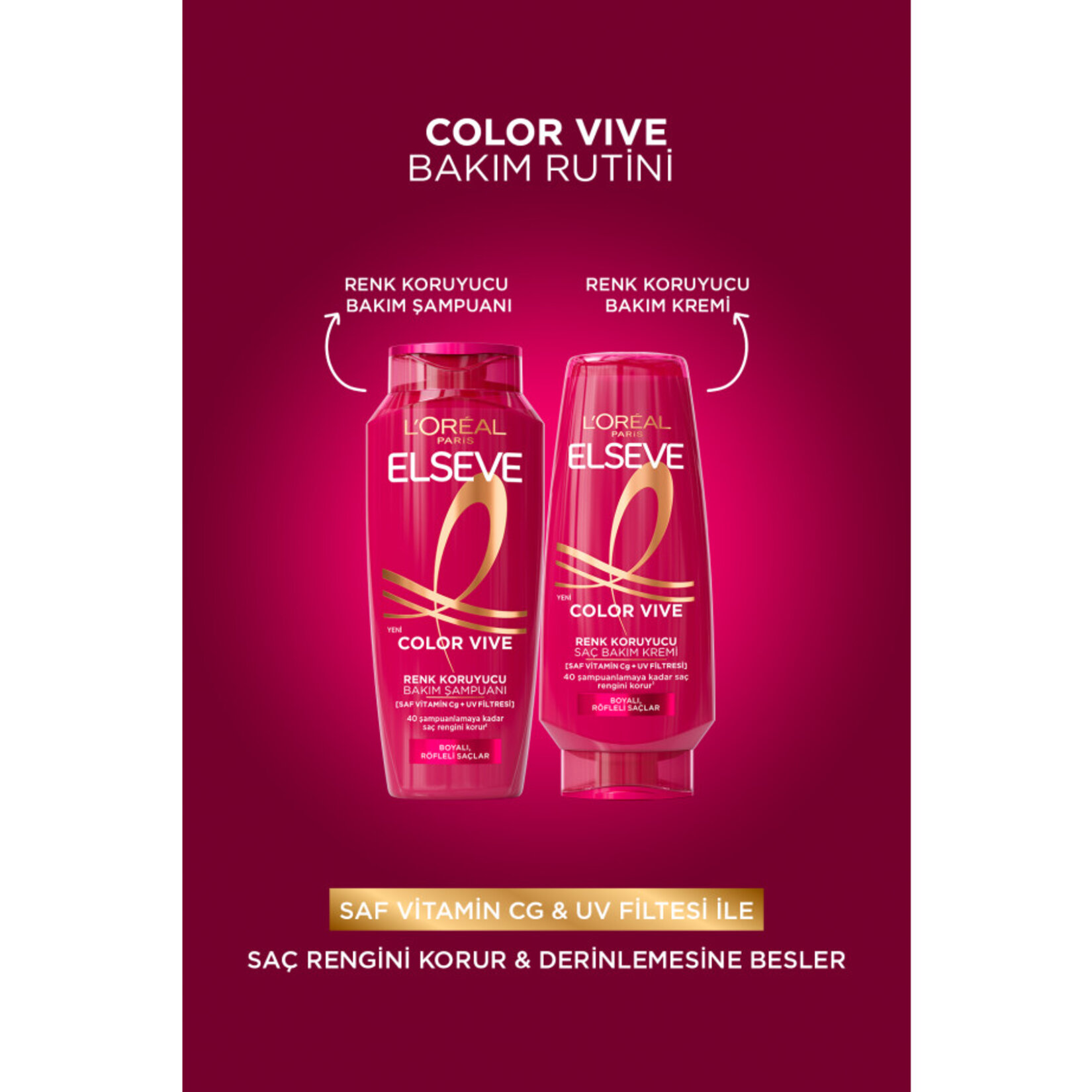 L'Oréal Paris Elseve Colorvive Renk Koruyucu Bakım Şampuanı 360 Ml - Görsel 7