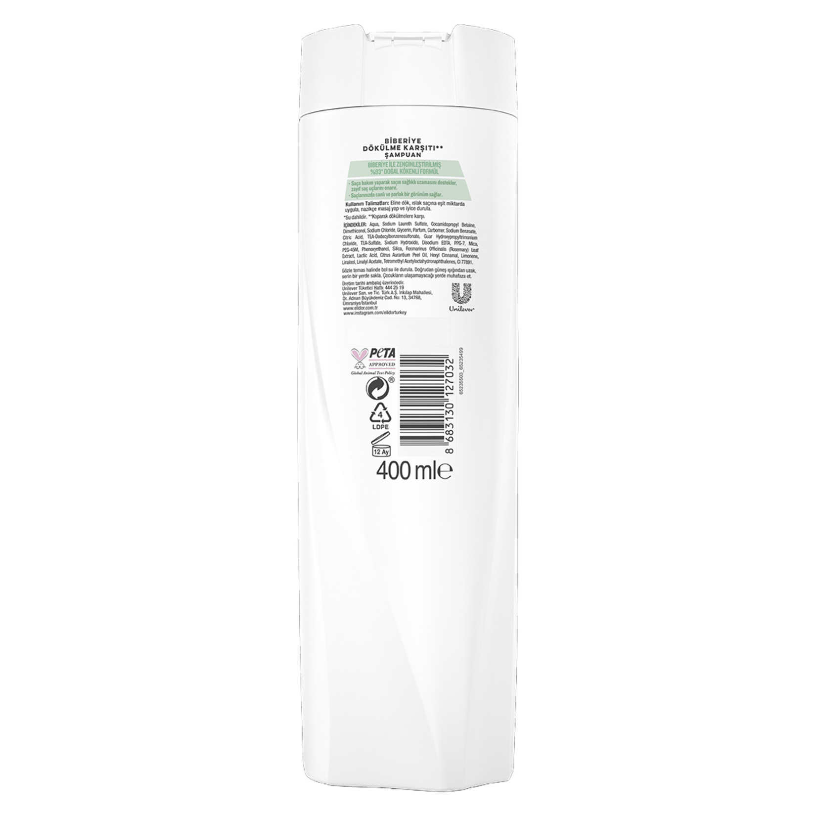 Elidor Biberiye Dökülme Karşıtı Şampuan 400 Ml - Görsel 2