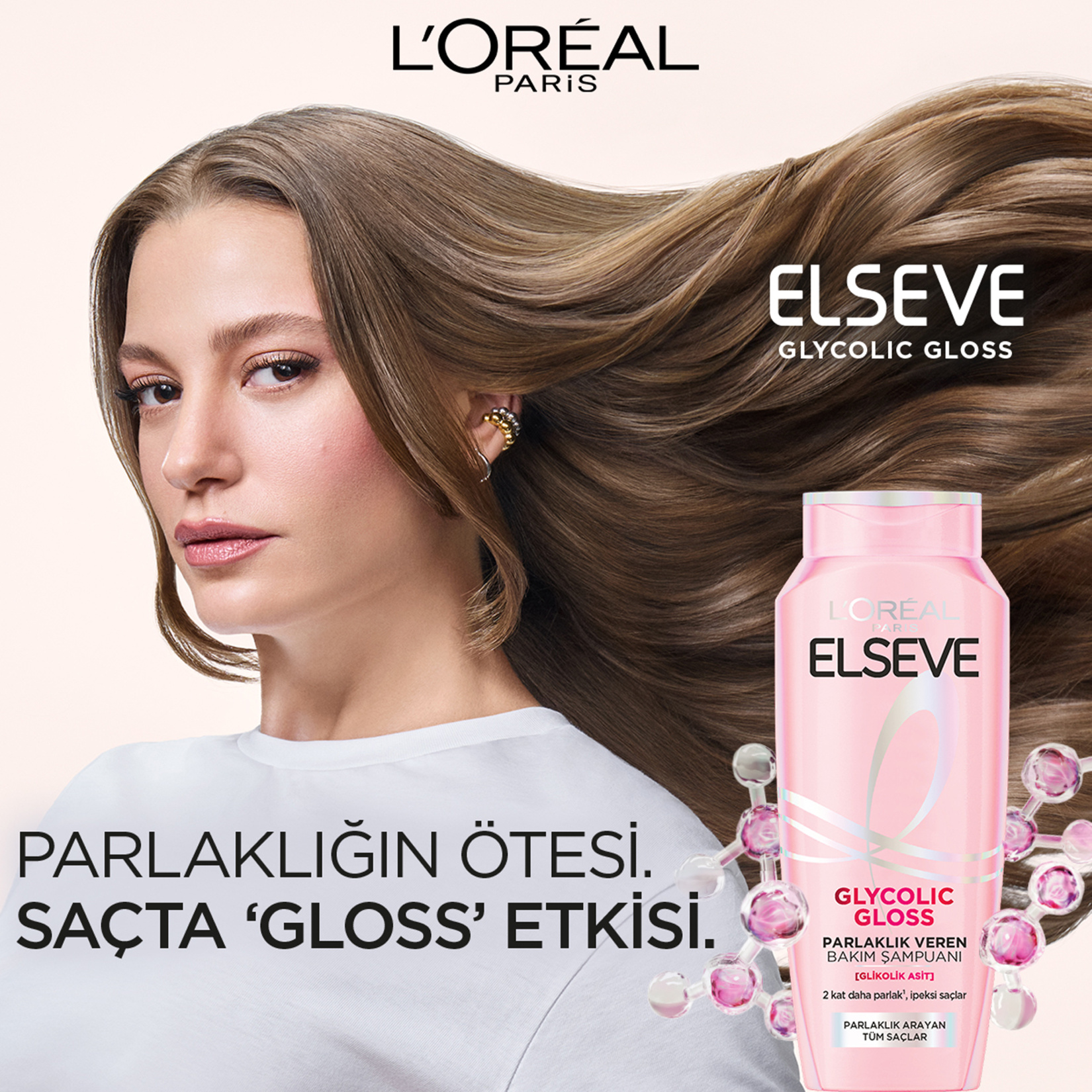 Elseve Glycolic Gloss Parlaklık Veren Bakım Şampuanı 300 Ml - Görsel 2