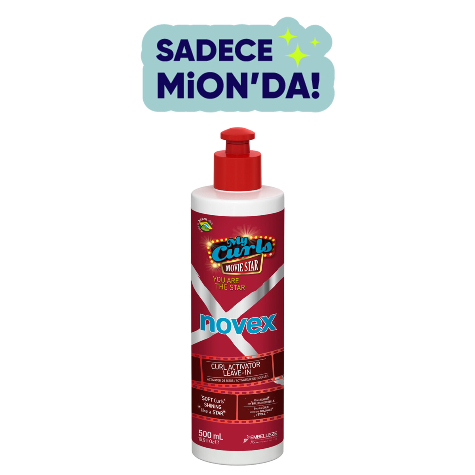 Novex My Curls Movie Star Durulanmayan Saç Kremi 500 Ml - Görsel 1