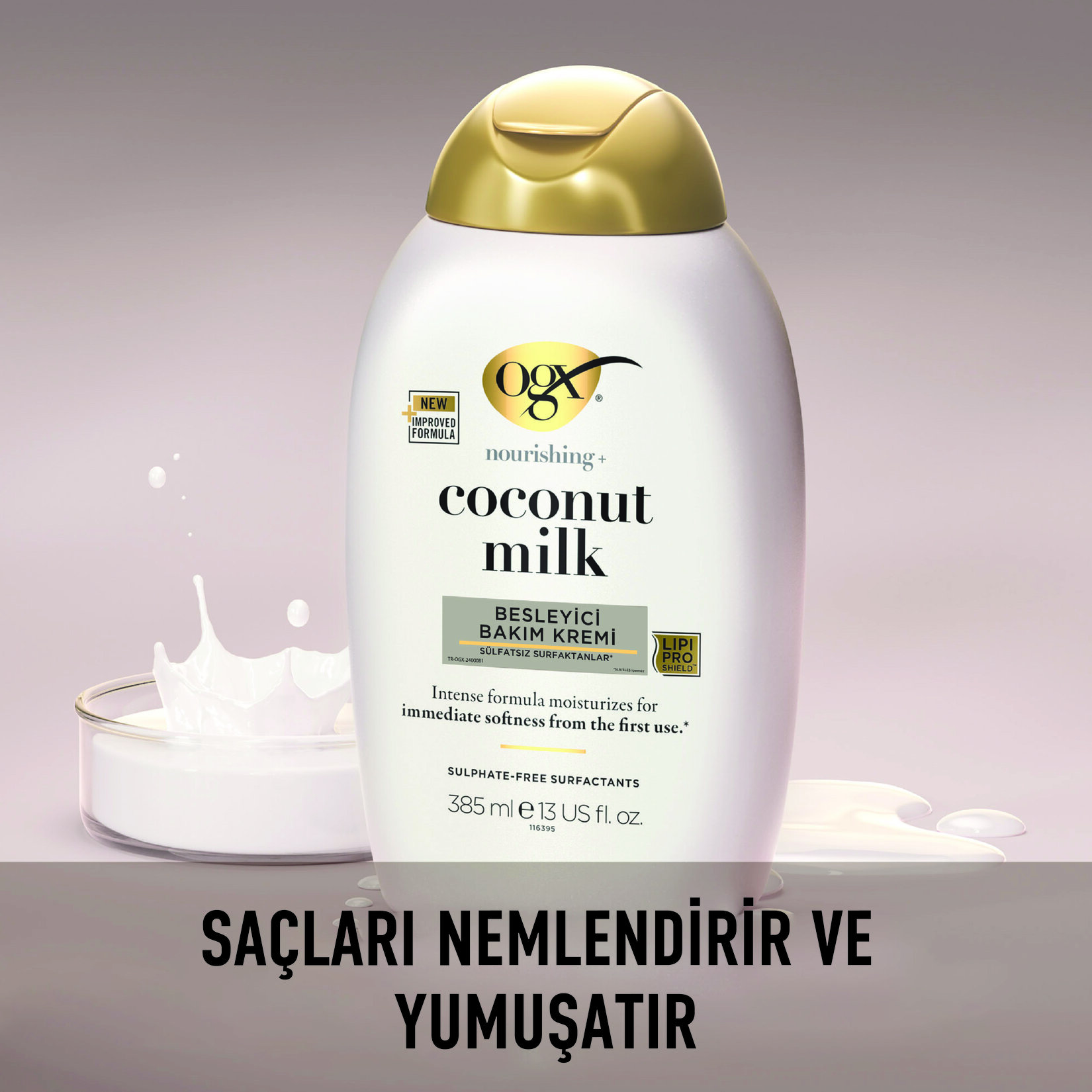 OGX Besleyici Coconut Milk Bakım Kremi 385 Ml - Görsel 5
