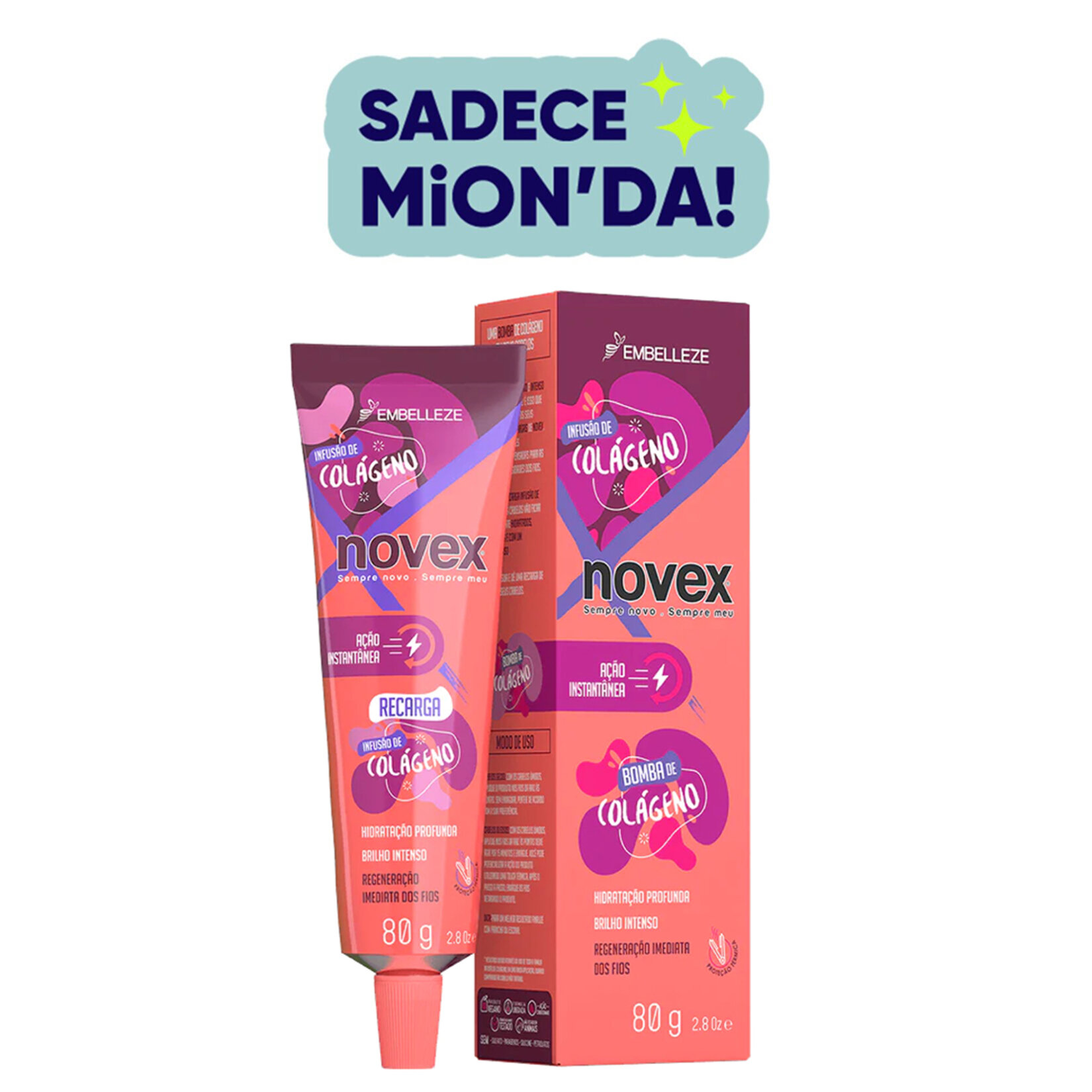 Novex Collagen Infusion Durulanmayan Saç Bakım Kremi 80 G - Görsel 1