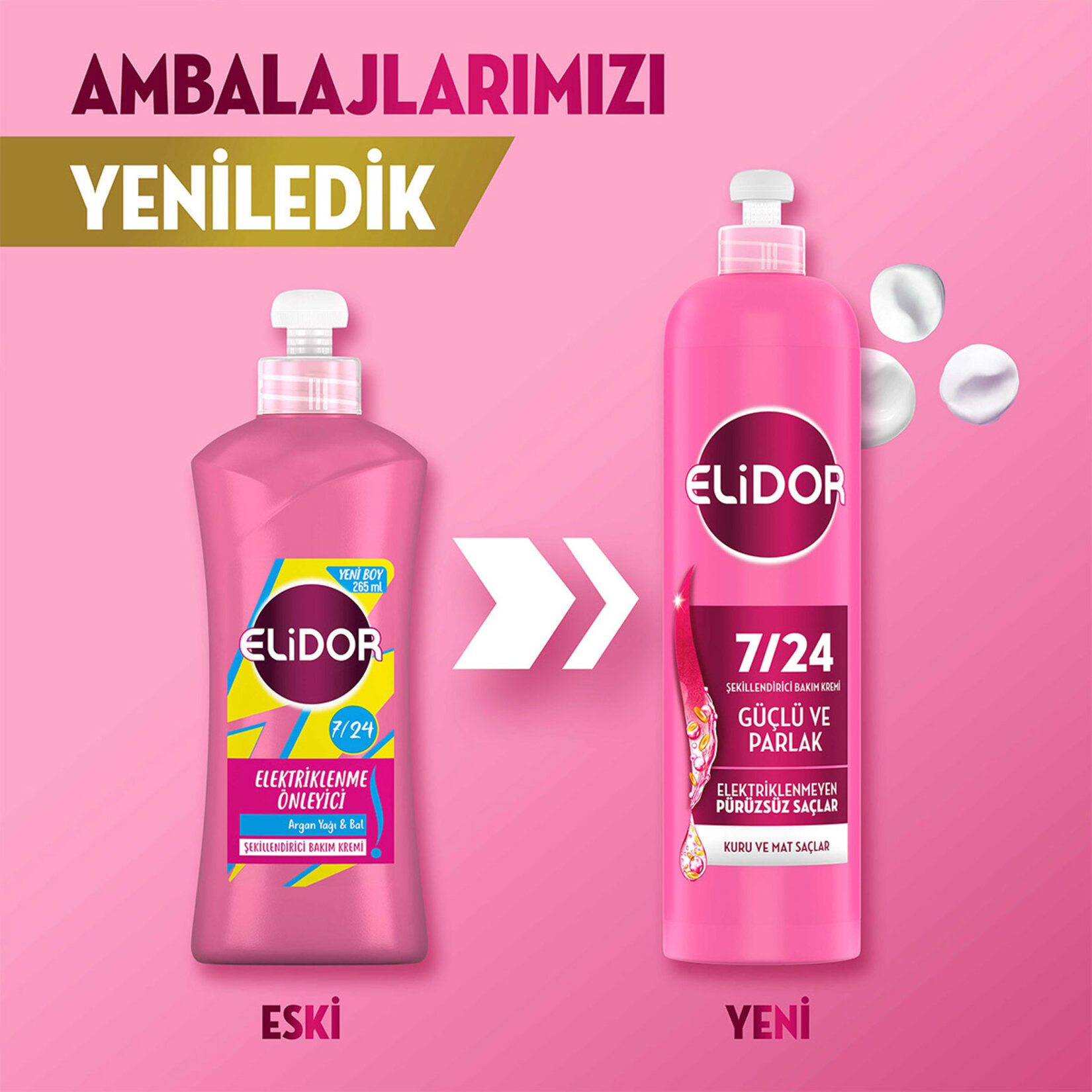 Elidor 7/24 Elektriklenme Önyelici Kuru Mat Saçlar 240 Ml - Görsel 5