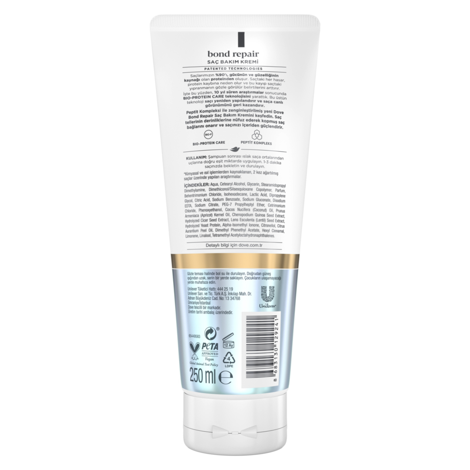 Dove Saç Bakım Kremi Bond Repair 250 Ml - Görsel 2