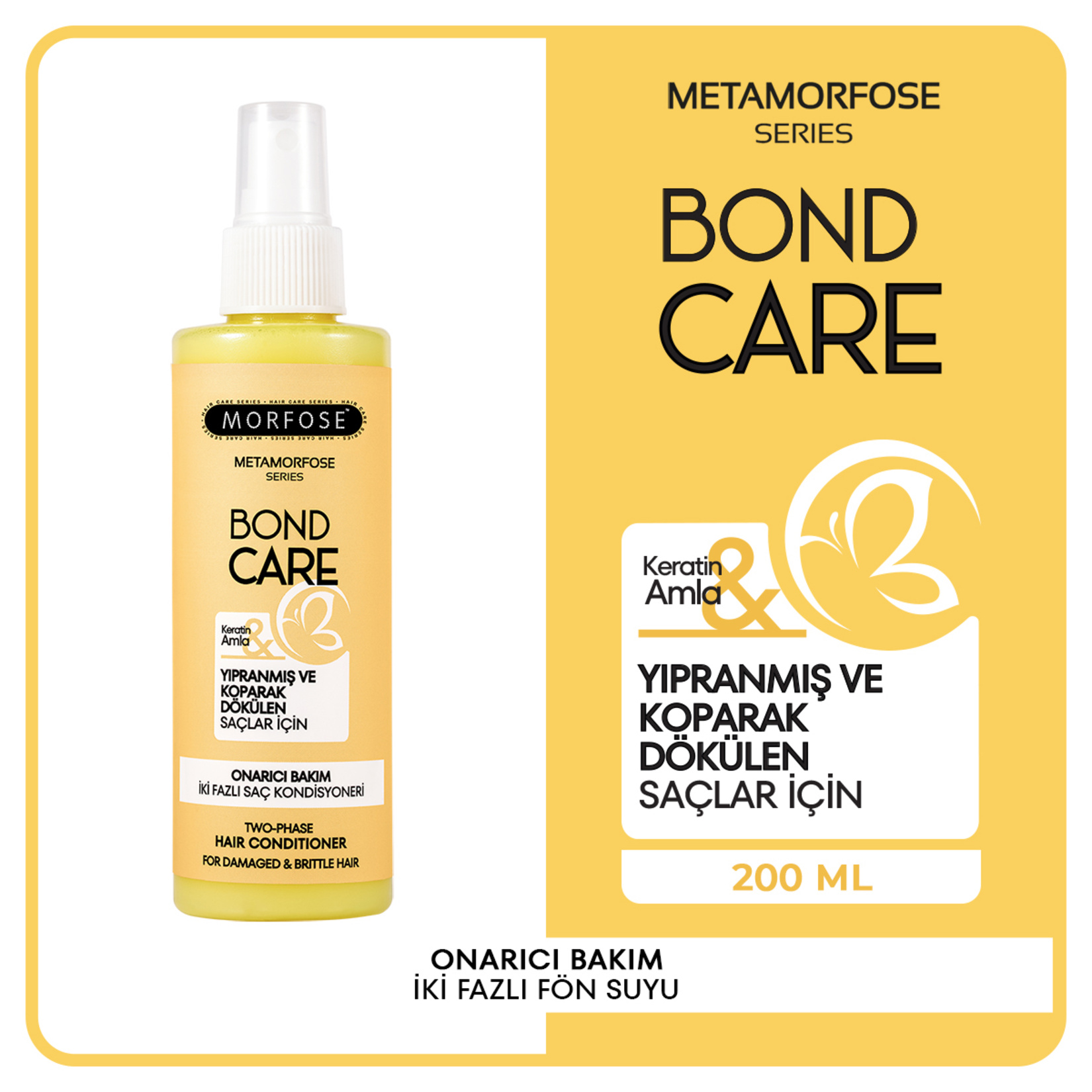 Morfose Metamorfose Onarıcı Bakım Saç Kondisyoneri 200 Ml - Görsel 2