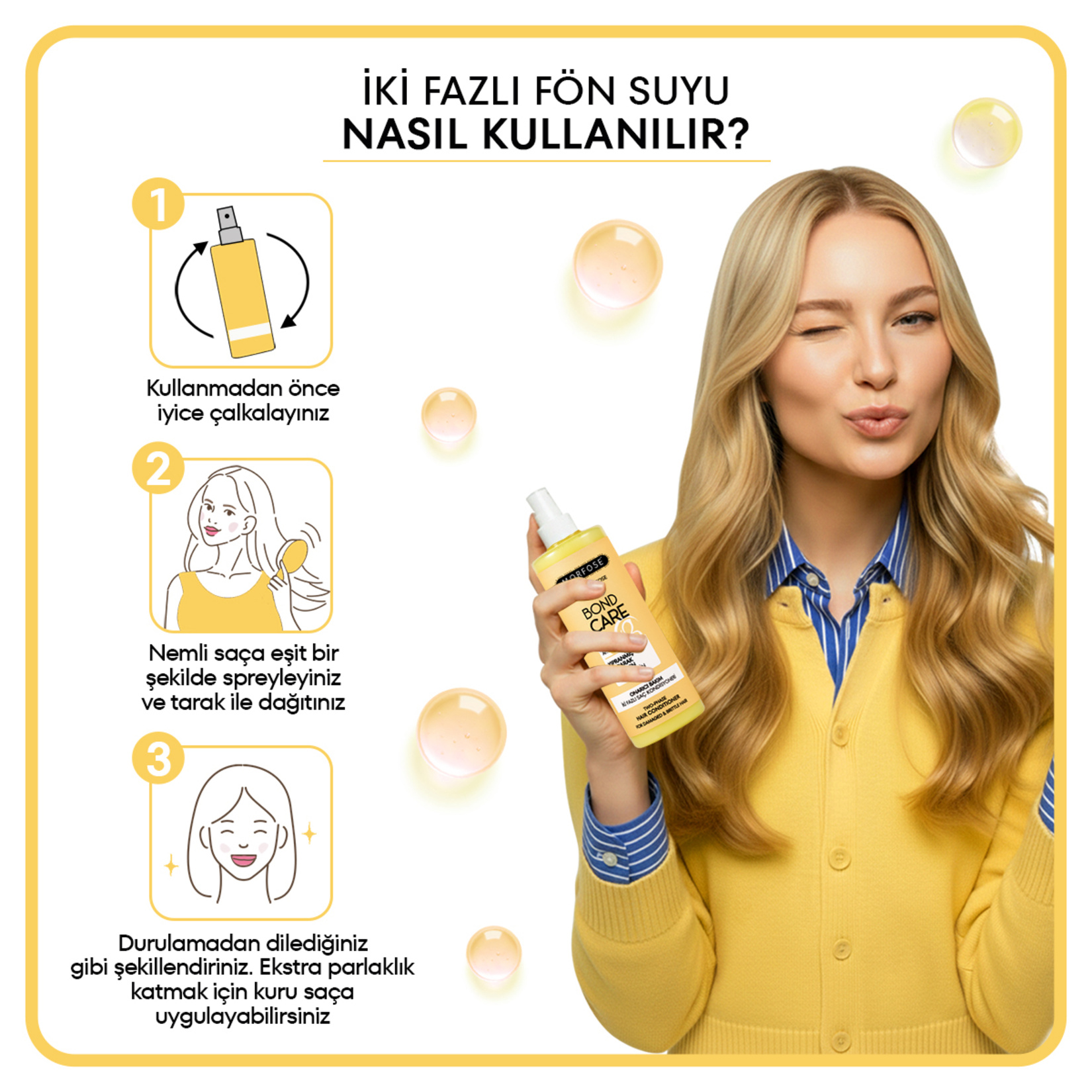 Morfose Metamorfose Onarıcı Bakım Saç Kondisyoneri 200 Ml - Görsel 5