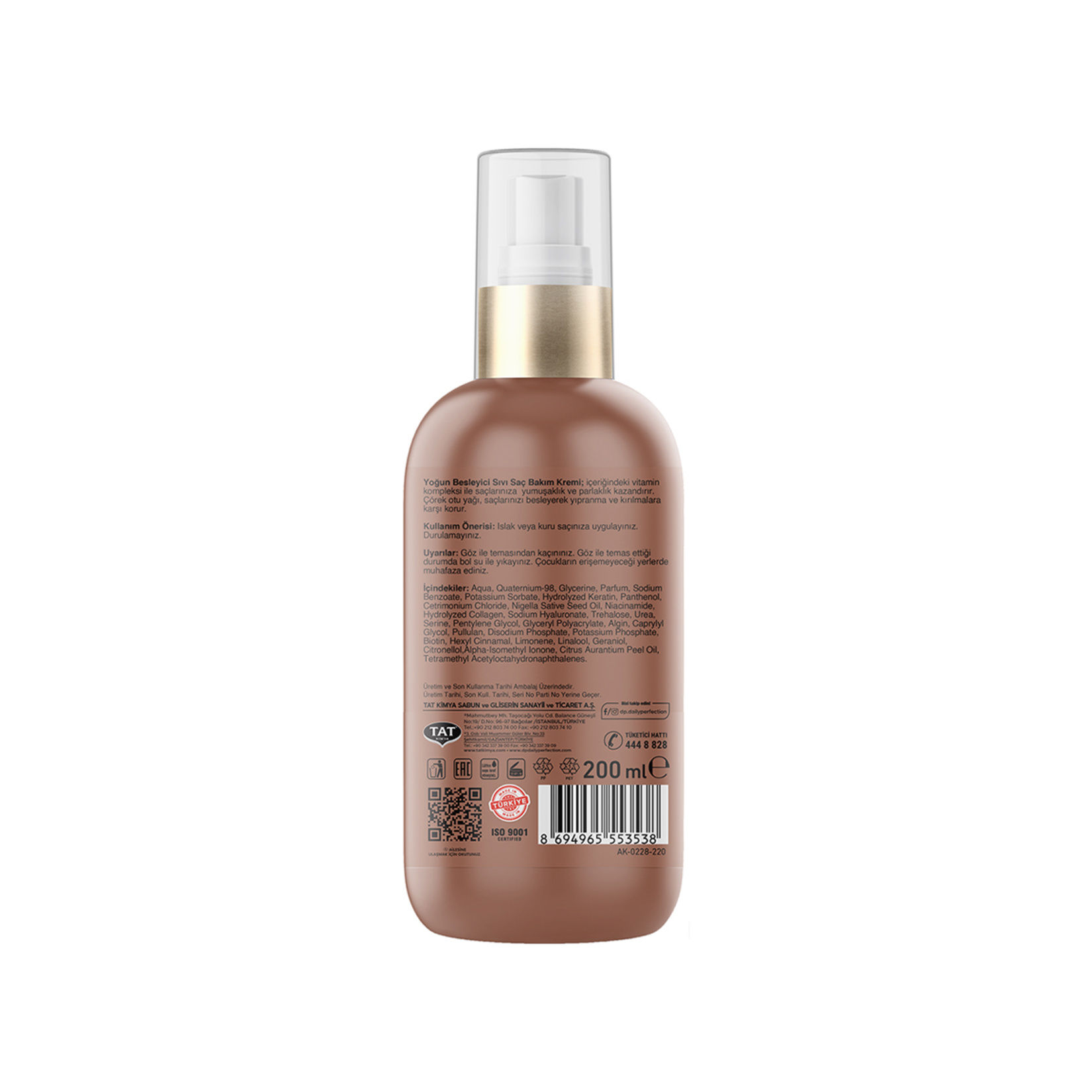 Dp Daily Perfection Sıvı Saç Kremi Çörek Otu Yağı 200 Ml - Görsel 2