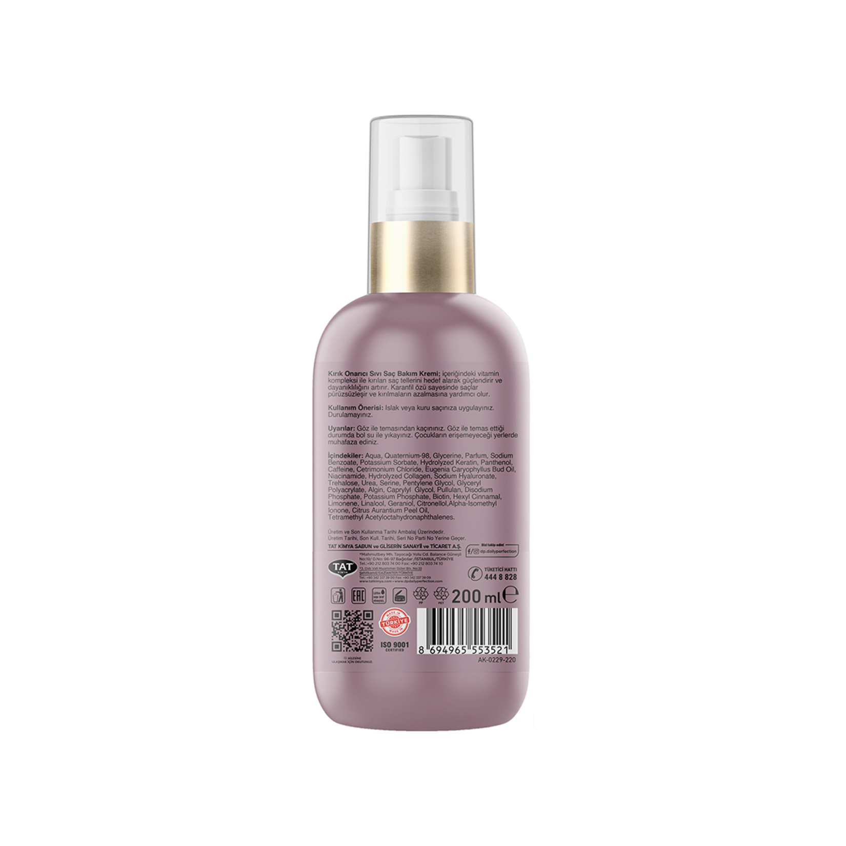Dp Daily Perfection Sıvı Saç Kremi Karanfil 200 Ml - Görsel 2