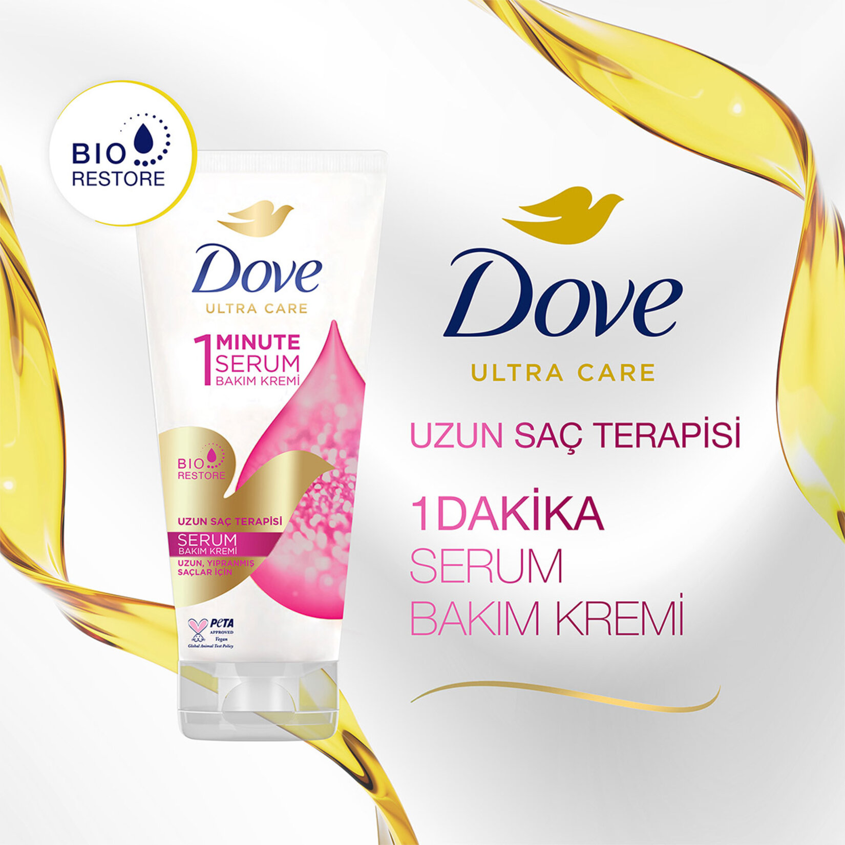 Dove Serum Saç Bakım Kremi Uzun Saç Terapisi 170 ml - Görsel 3