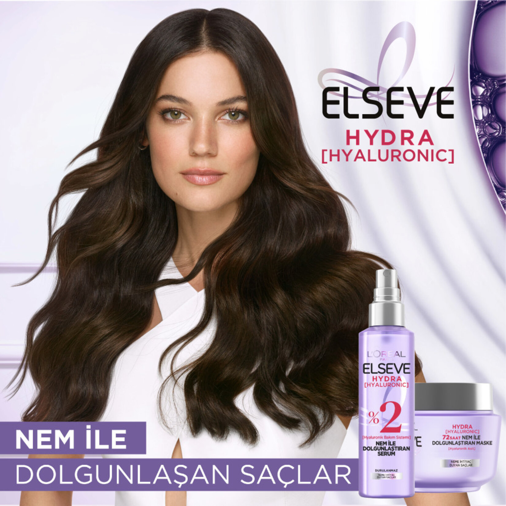 L'Oréal Paris Elseve Hydra [Hyaluronic] 72 Saat Nem ile Dolgunlaştıran Maske 300 Ml - Görsel 3