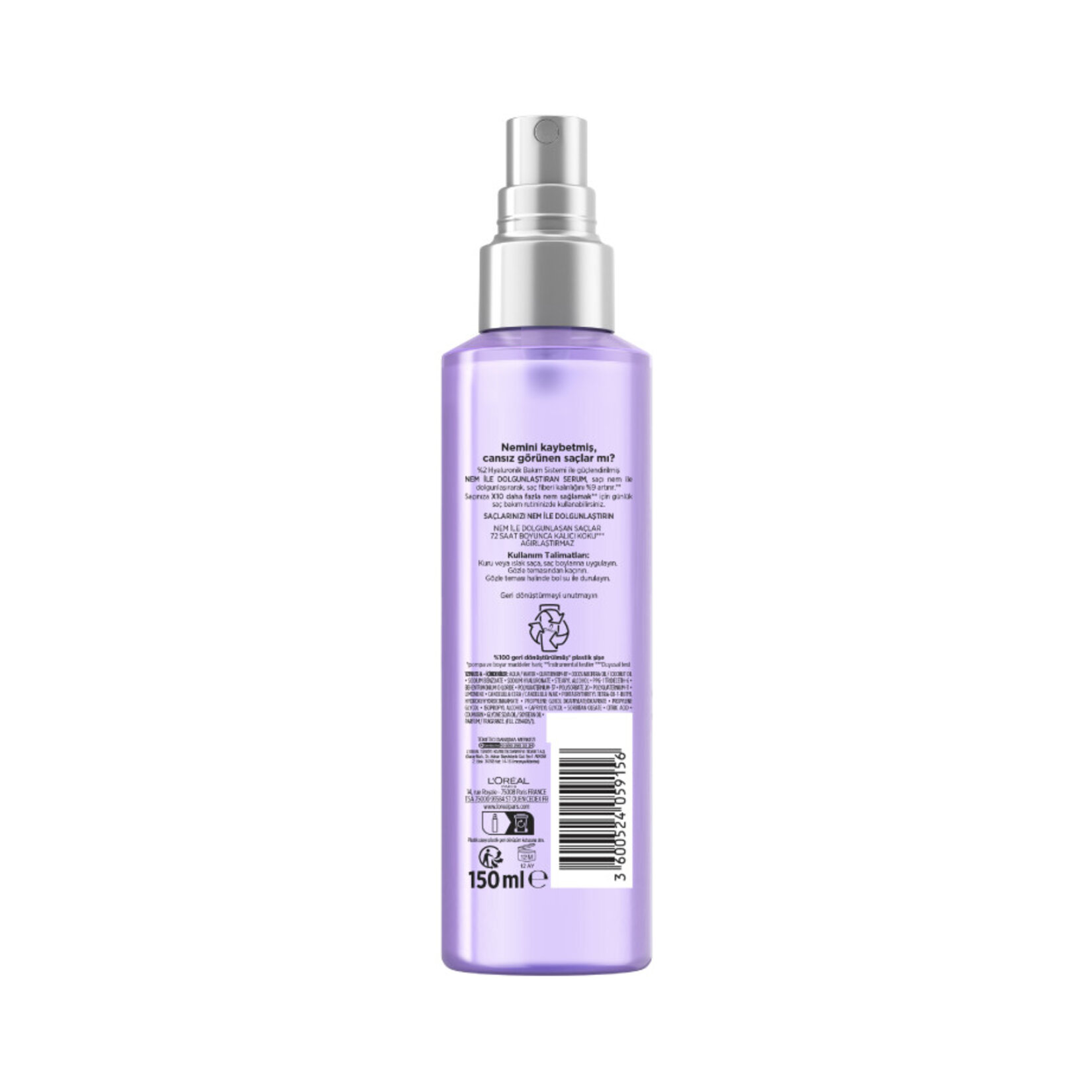 L'Oréal Paris Elseve Hydra [Hyaluronic] Nem ile Dolgunlaştıran Serum 150 Ml - Görsel 2