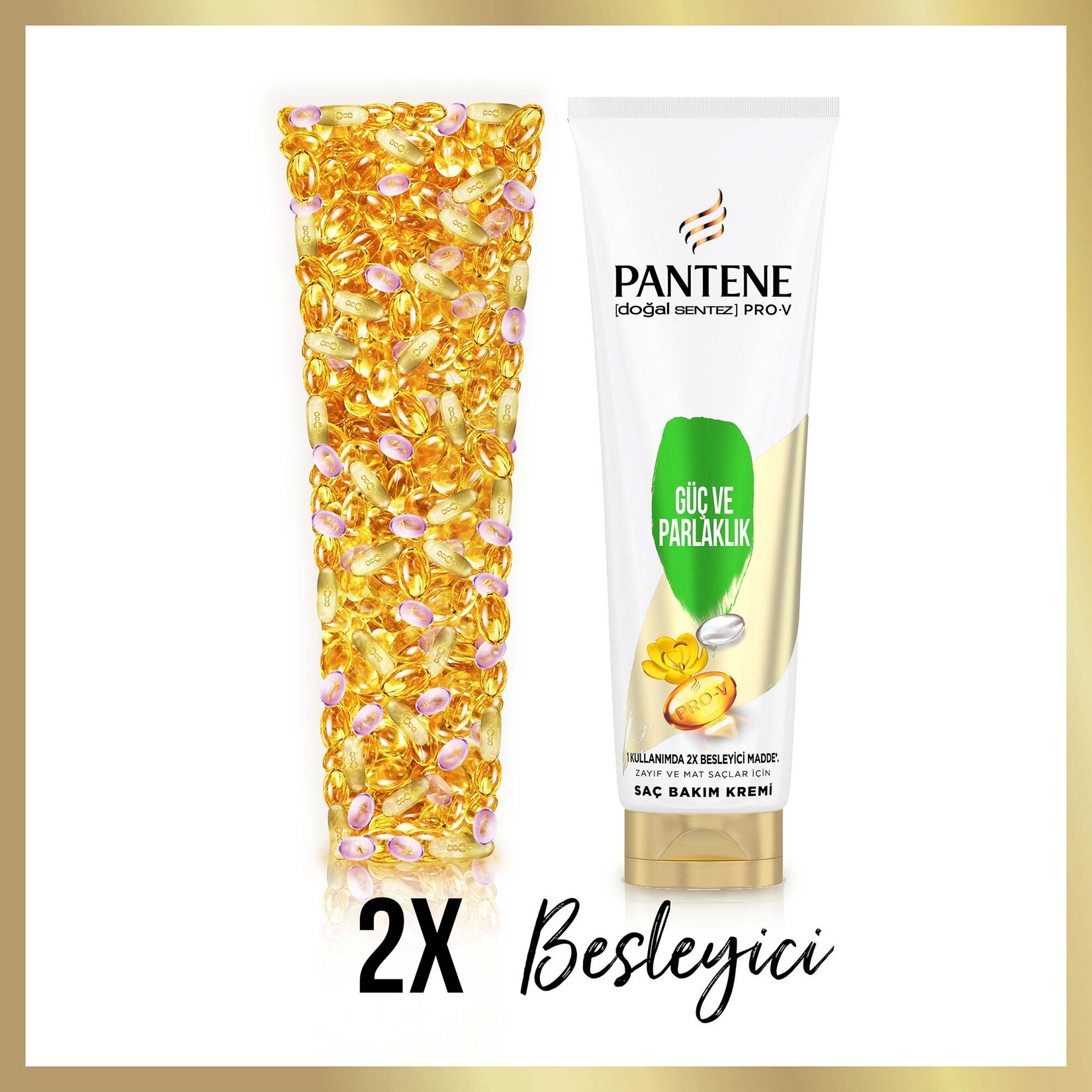 Pantene Doğal Sentez Güç ve Parlaklık Saç Bakım Kremi 275 Ml - Görsel 4