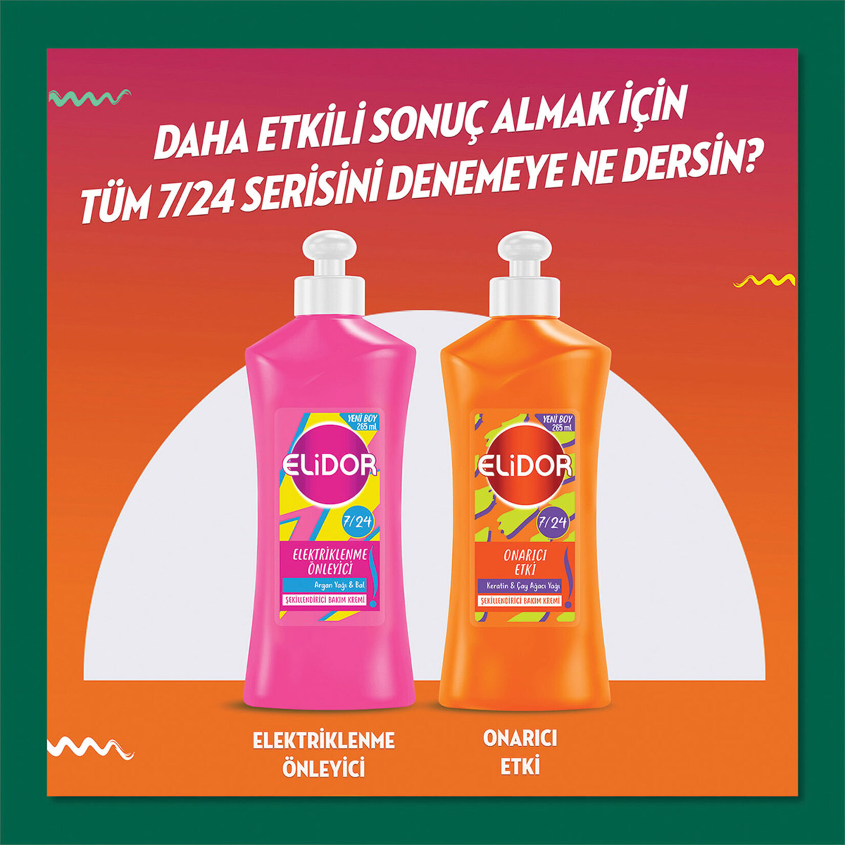 Elidor 7/24 Şekillendirici Saç Bakım Kremi Belirgin Bukleler Elastin & Badem Sütü 265 ml - Görsel 5