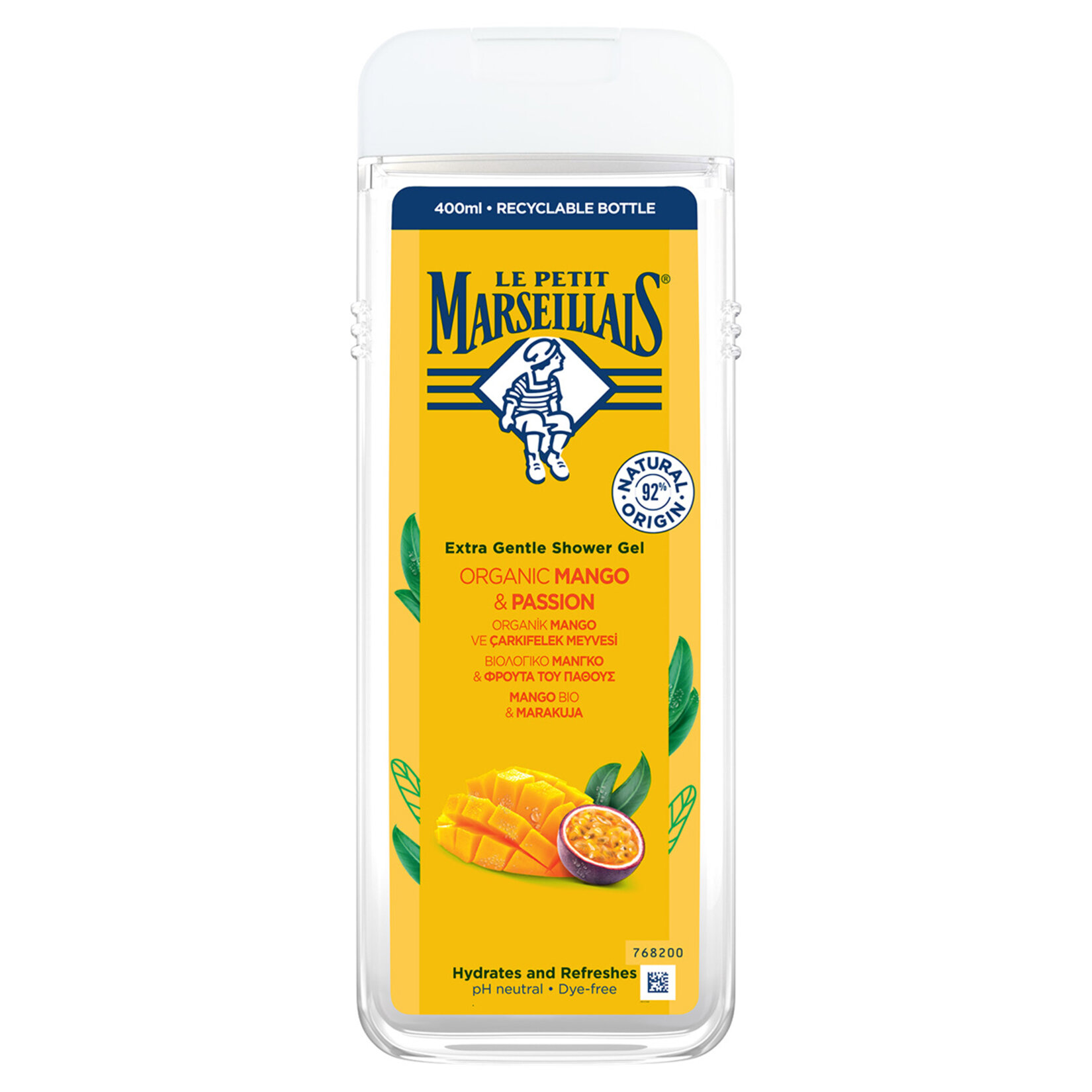 Le Petit Marseillais Organik Mango & Çarkıfelek Meyveli Duş Jeli 400Ml