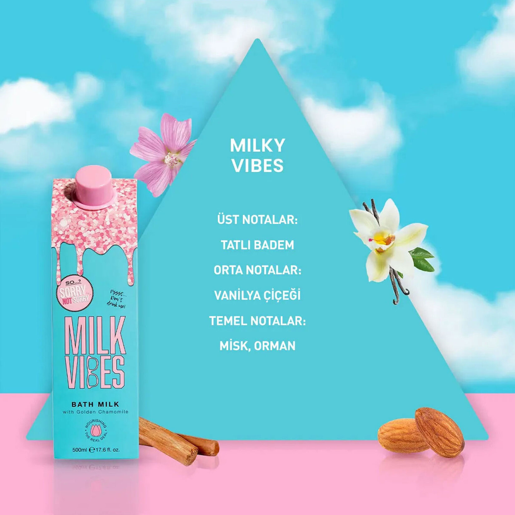 So?? Sns Mılk Vıbes Banyo Sütü 500 Ml - Görsel 2