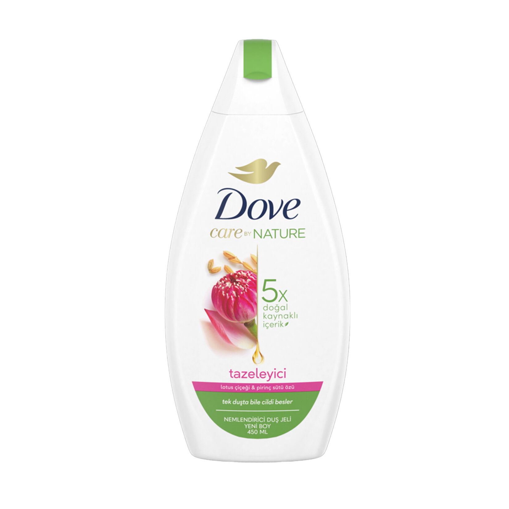 Dove Lotus & Pirinç Duş Jeli 450 Ml - Görsel 1