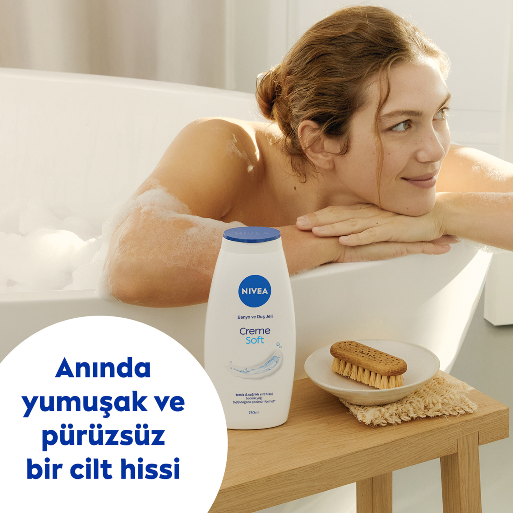 NIVEA Creme Soft Kremsi Dokunuş Banyo ve Duş Jeli 500 Ml - Görsel 4