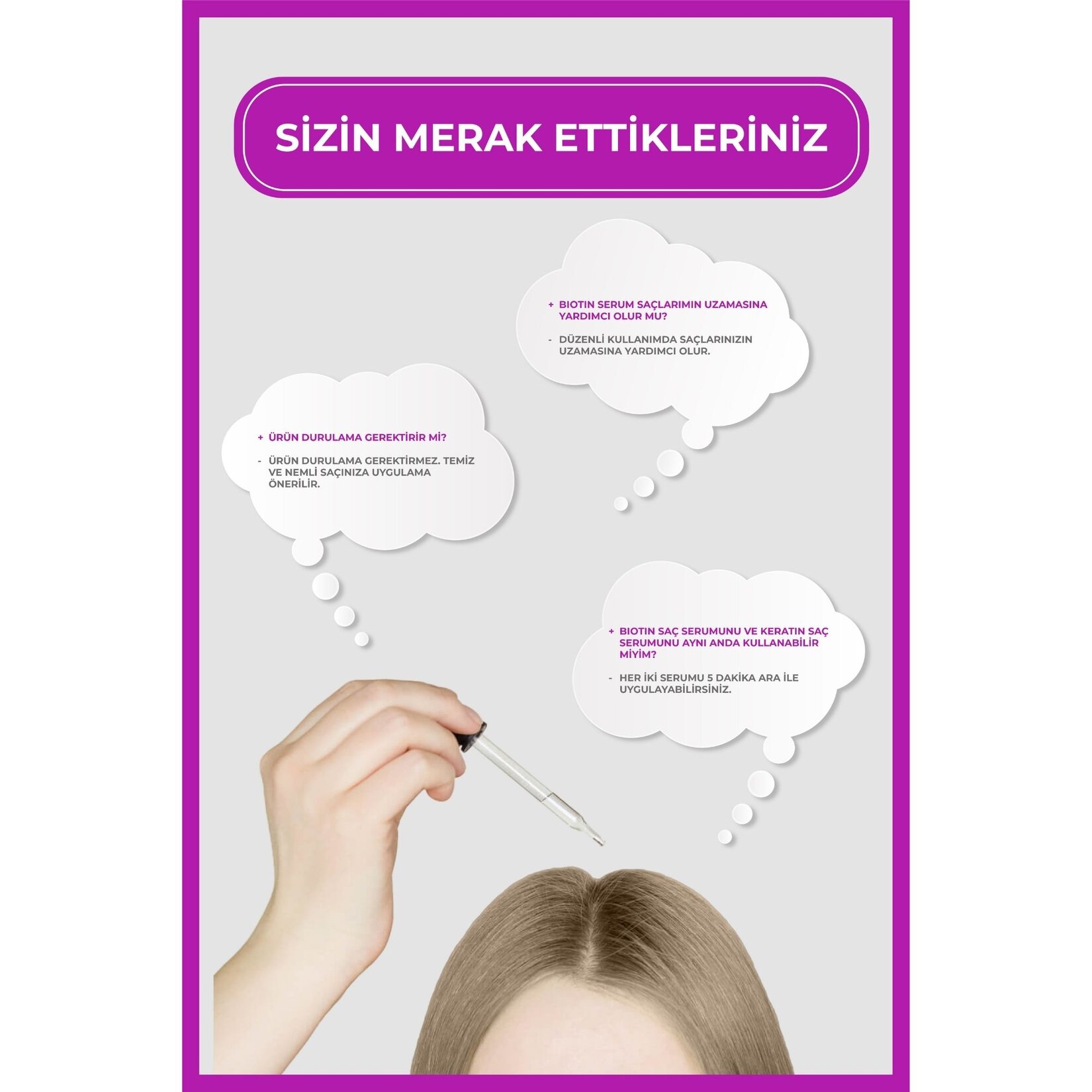 the fair.  Drone Targeted Dökülme Karşıtı Vegan Biotin Serum 50ML - Görsel 5